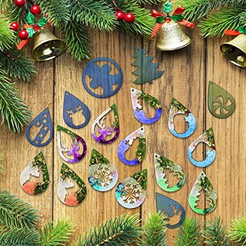 Moldes de Resina Navideños Genérico 2 Piezas Silicona