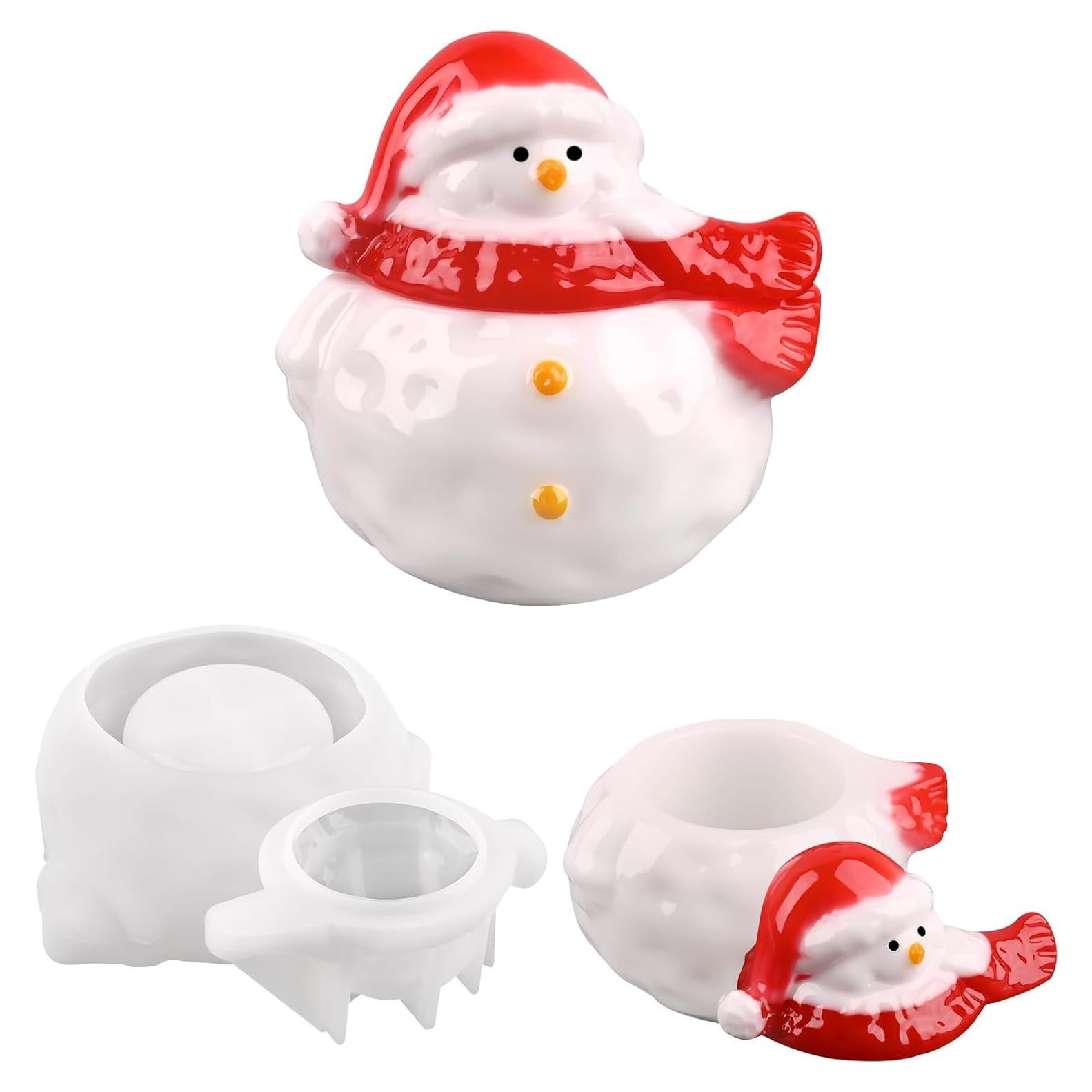 Molde de Silicona Actvty Muñeco de Nieve para Resina 10.5cm