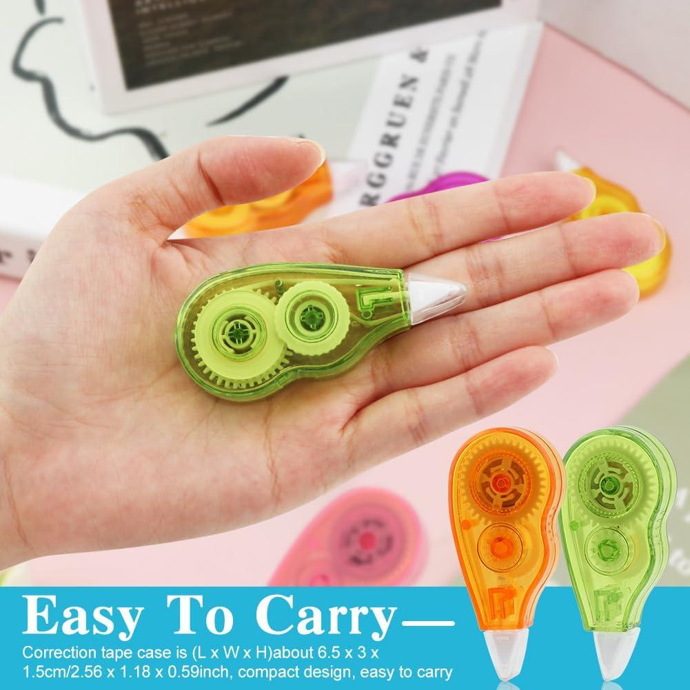 Cinta Correctora Blanca 12 Pcs EMVANV, 4m x 5mm, Compacta