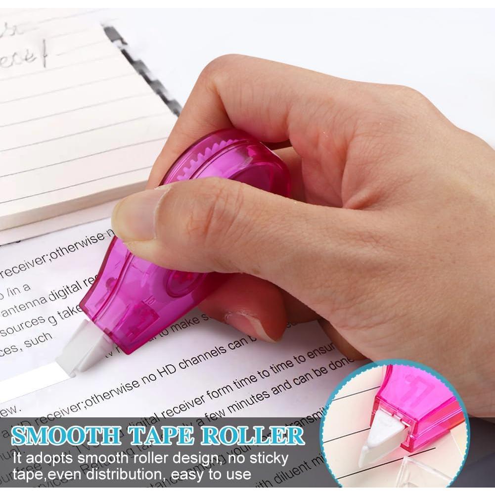 Cinta Correctora Blanca 12 Pcs EMVANV, 4m x 5mm, Compacta