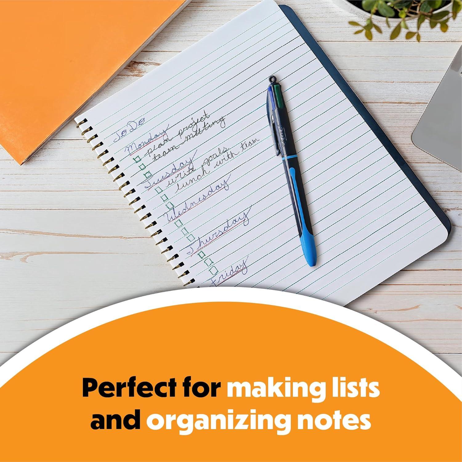 Bolígrafo Retráctil BIC 4 Color Suave - 12 Unidades Multicolor