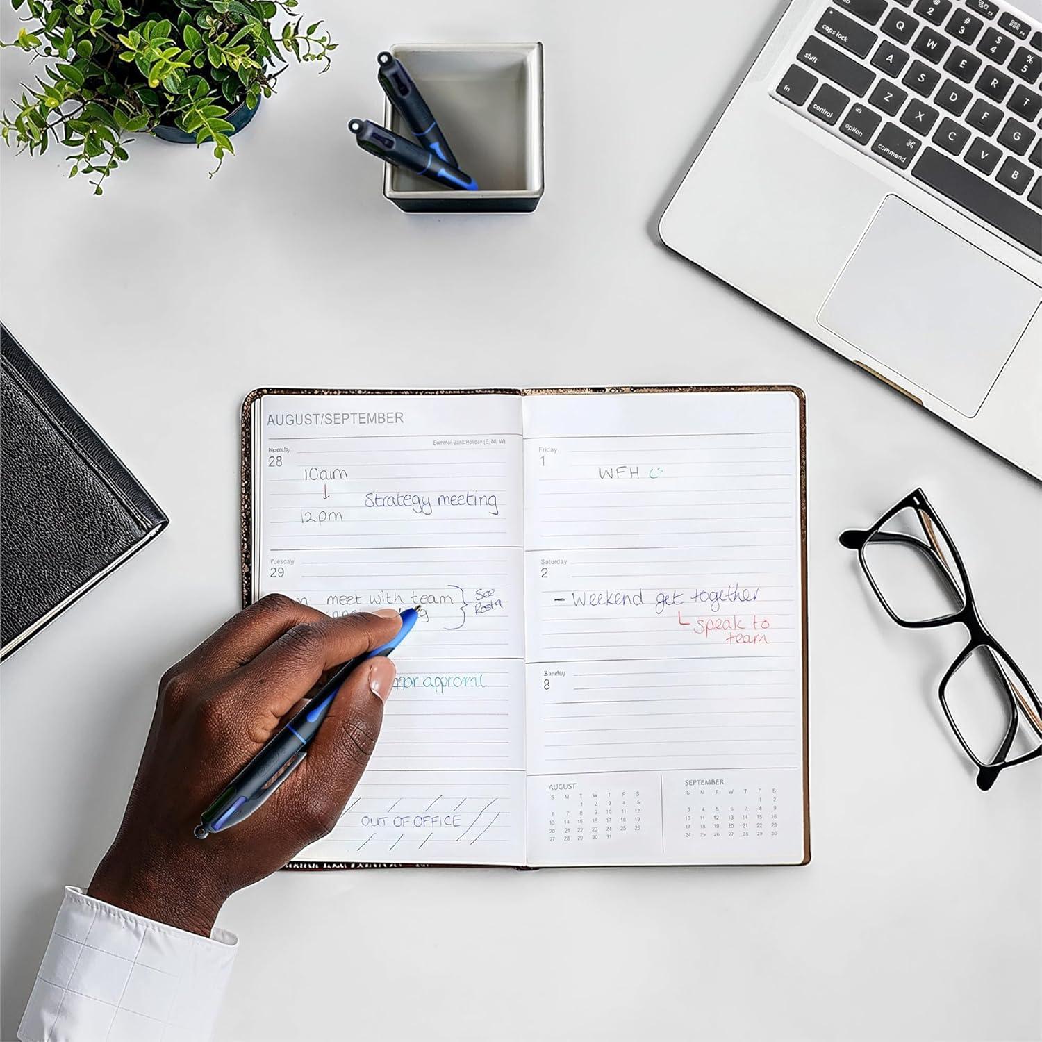 Bolígrafo Retráctil BIC 4 Color Suave - 12 Unidades Multicolor