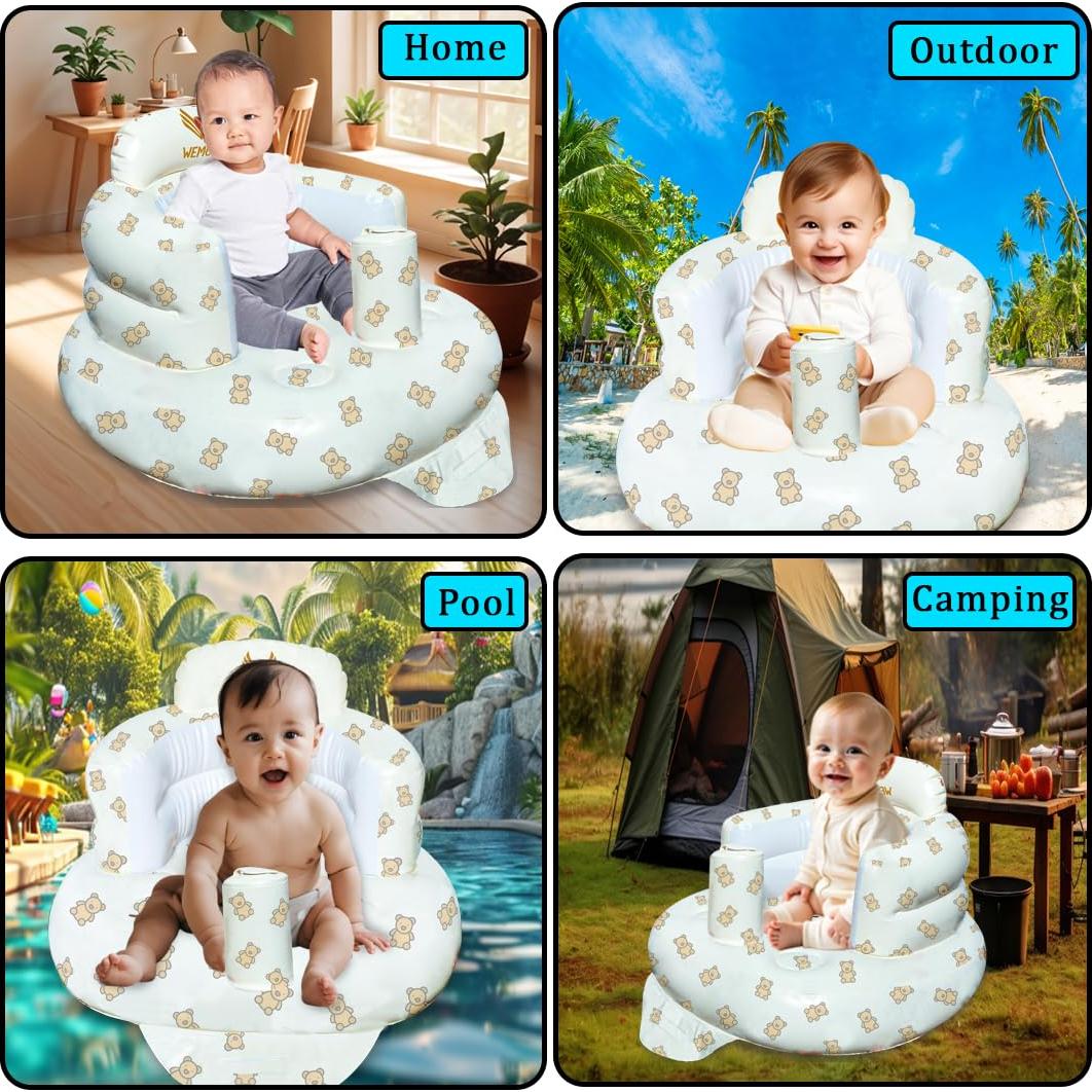 Asiento Inflable para Bebés WEMORA Oso 3-36 Meses 0.45 kg