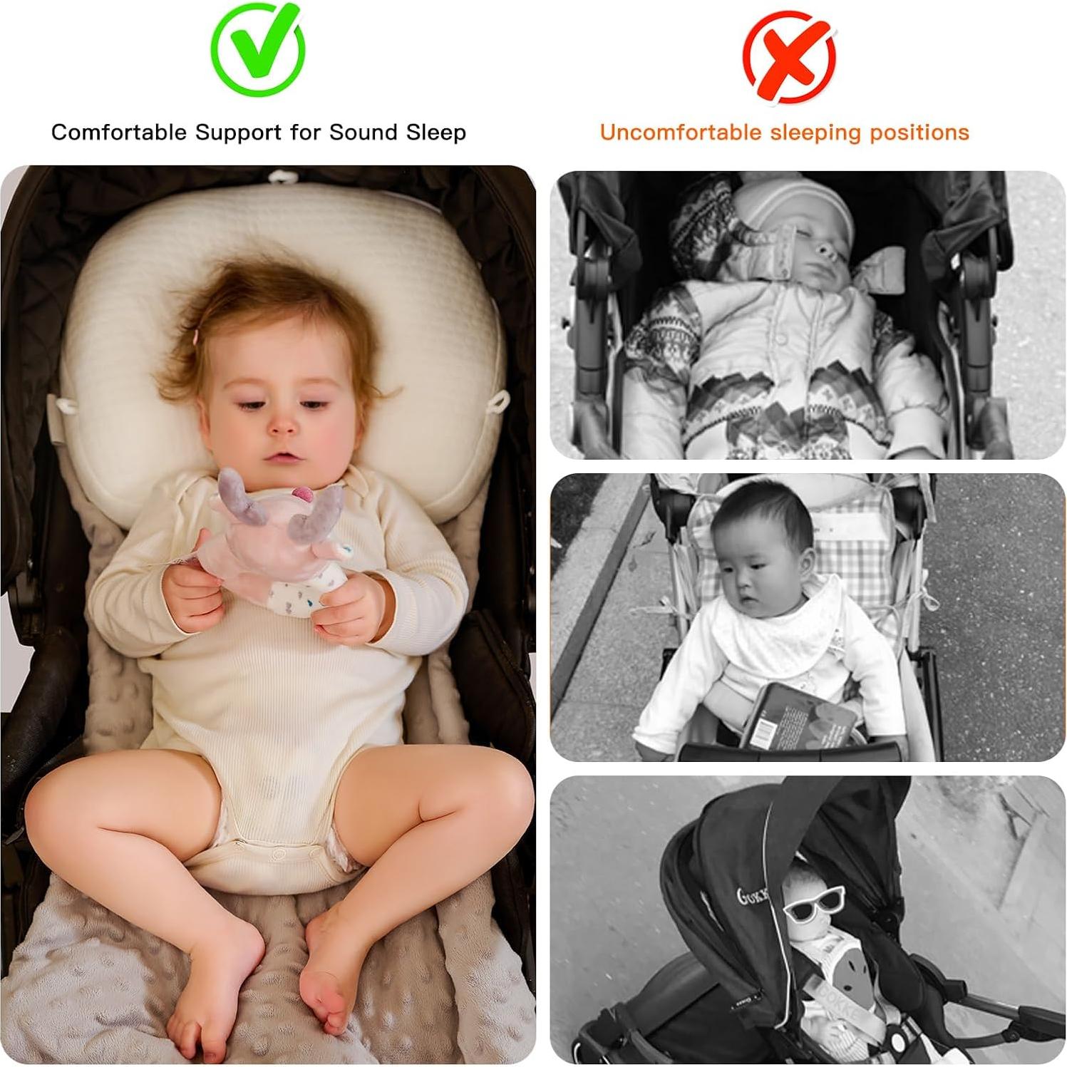 Almohada Ergonómica para Bebé Cococu - Soporte Cuello Blanco