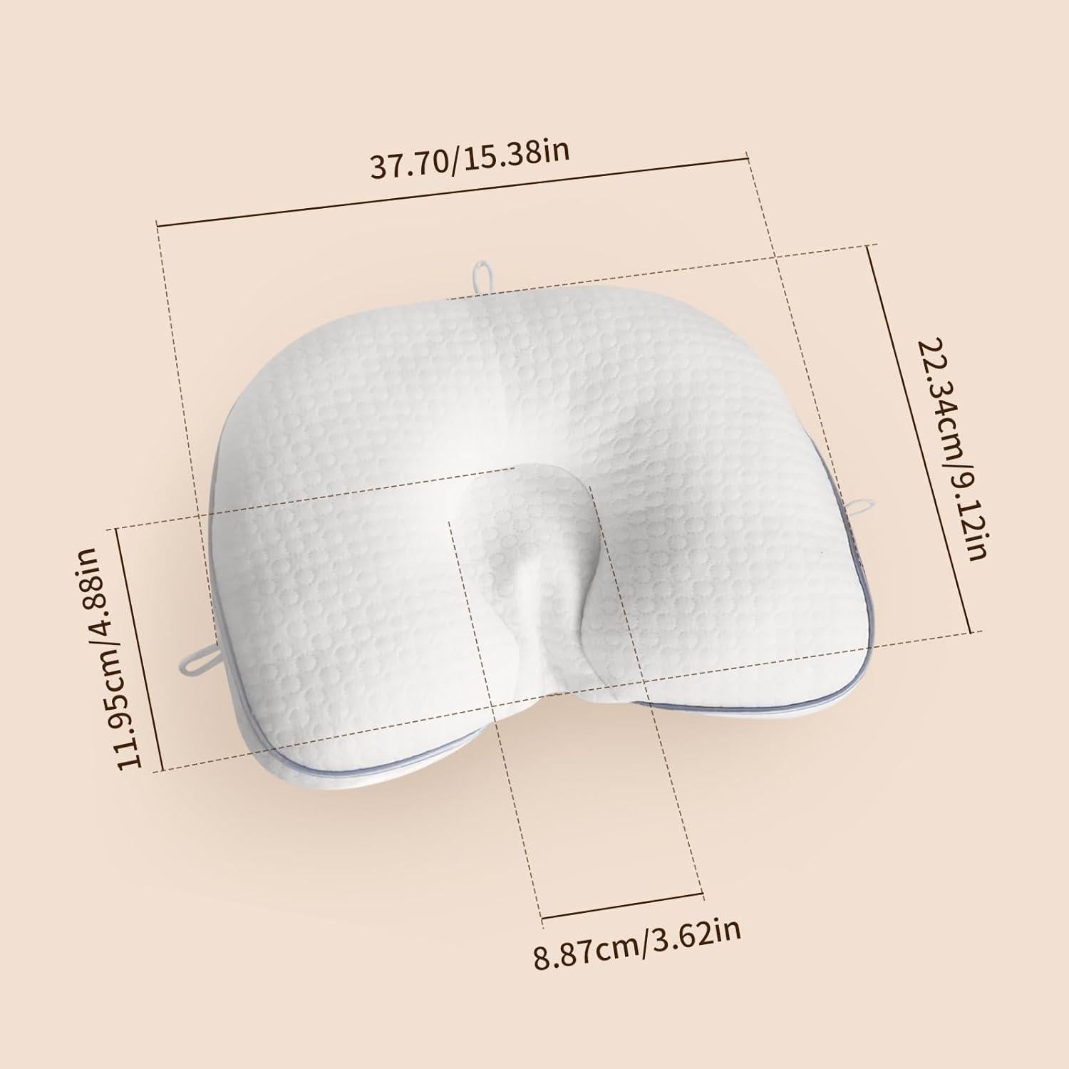 Almohada Ergonómica para Bebé Cococu - Soporte Cuello Blanco