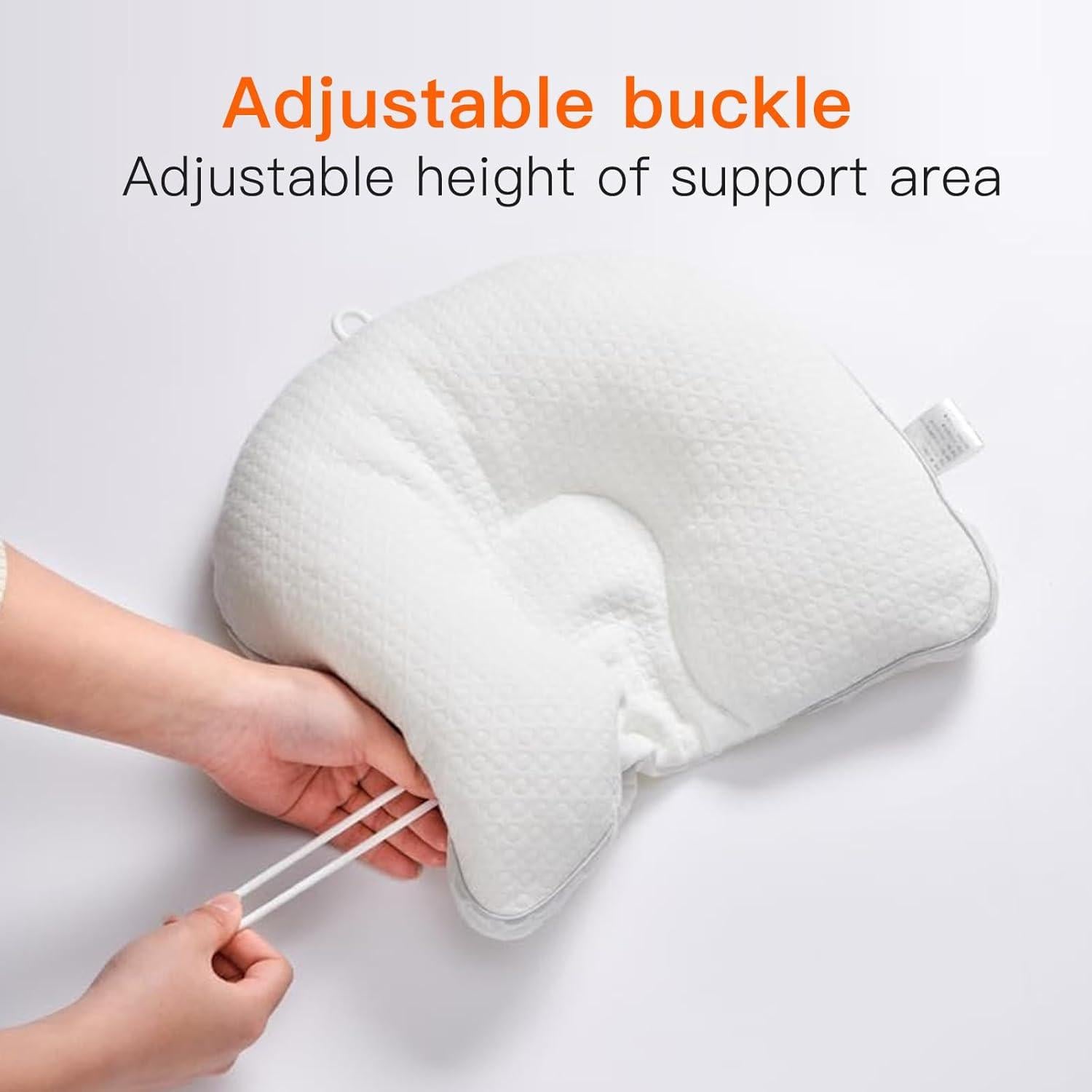 Almohada Ergonómica para Bebé Cococu - Soporte Cuello Blanco