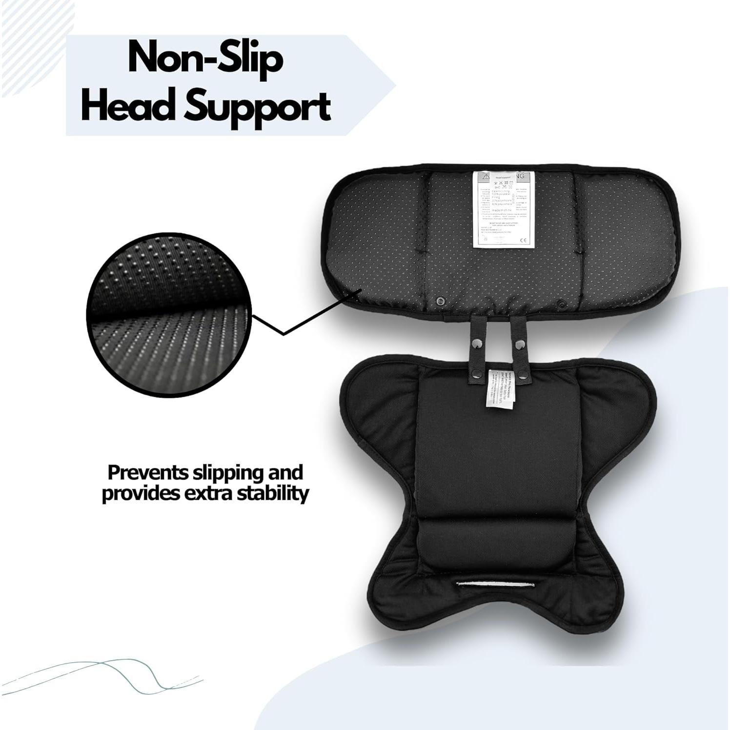 Inserto para Bebés Genérico Soporte Cabeza y Cuerpo Negro