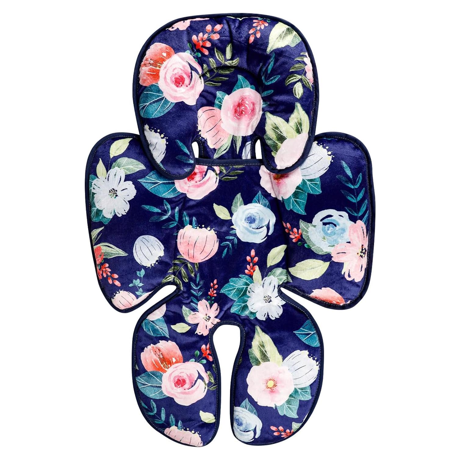 Inserto para asiento de auto bebé 2 en 1 JW0016 floral azul