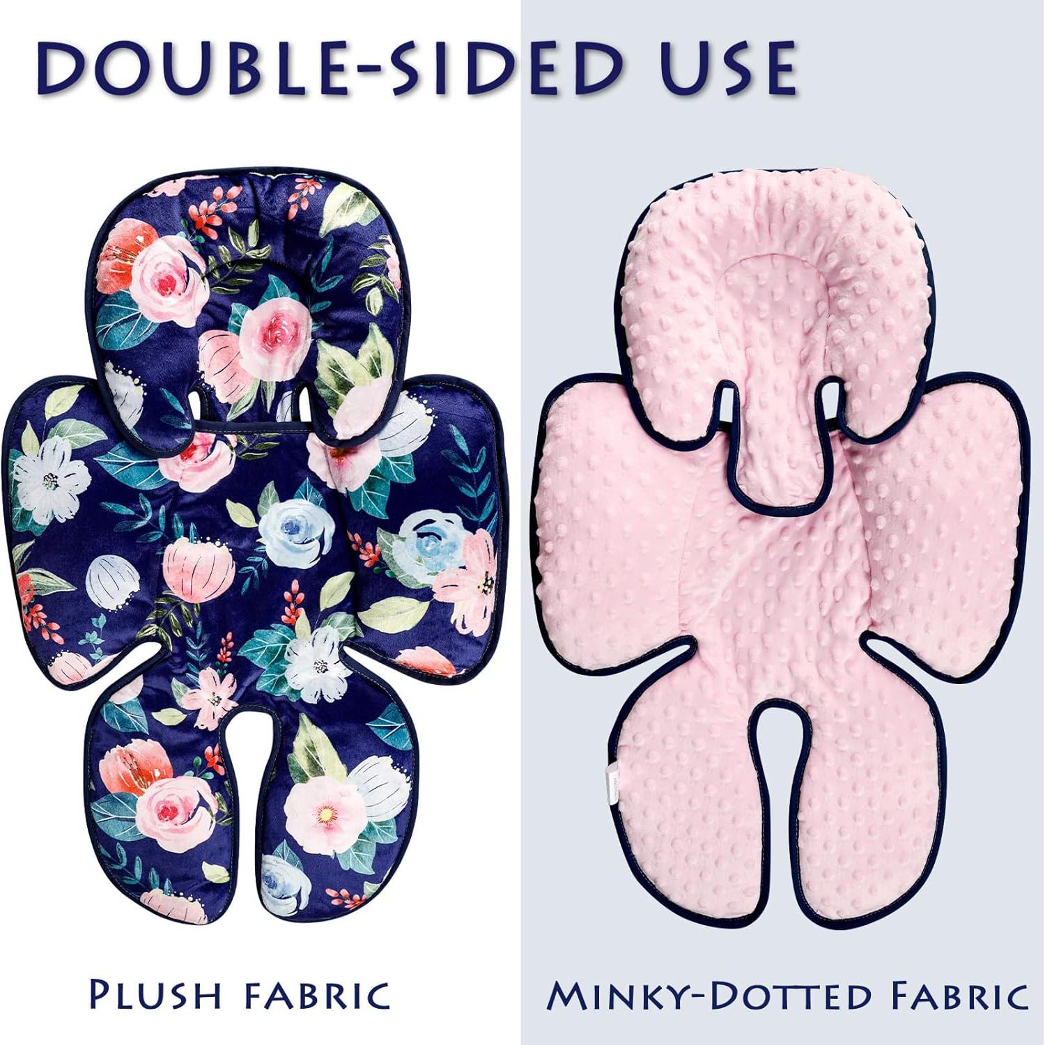 Inserto para asiento de auto bebé 2 en 1 JW0016 floral azul