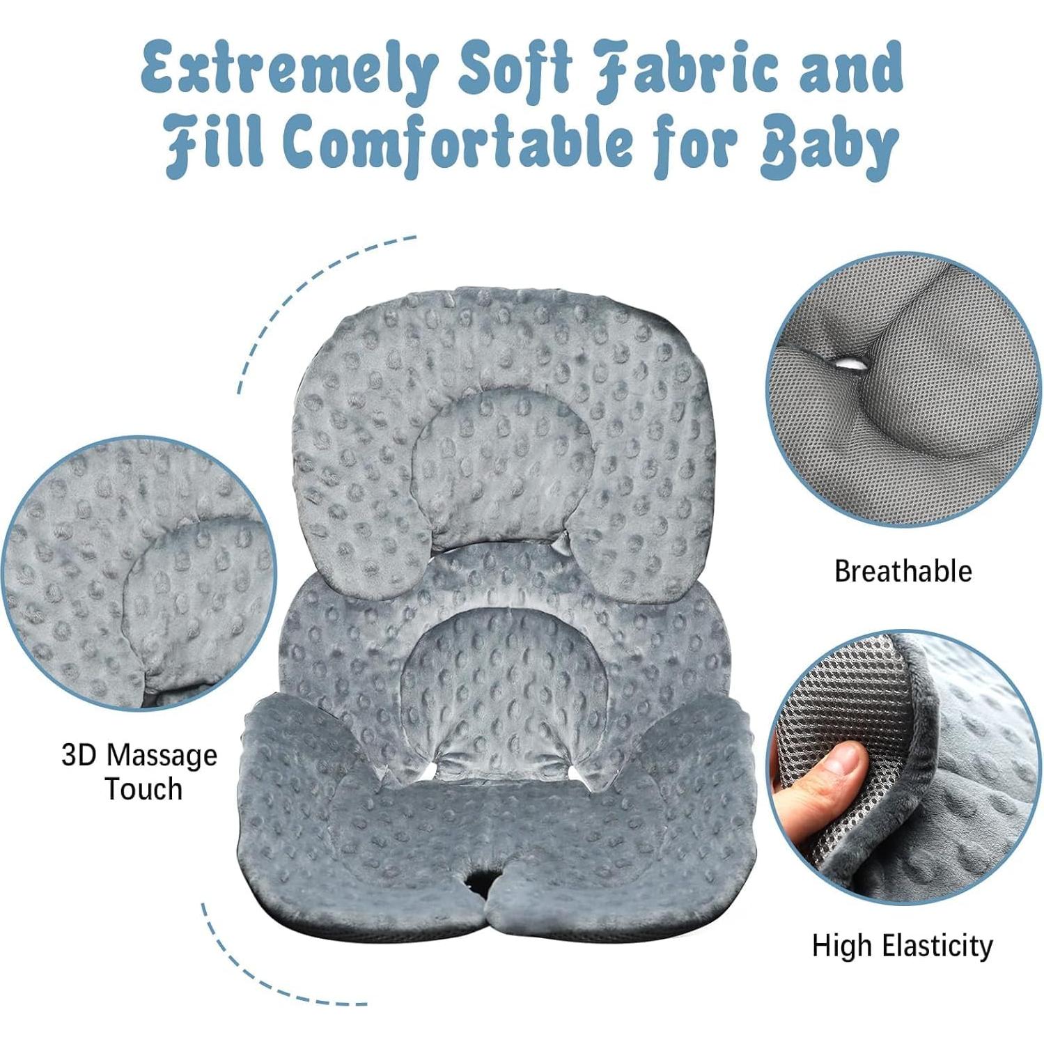 Inserto para Asiento de Auto KAKIBLIN Gris 3 en 1 para Bebés