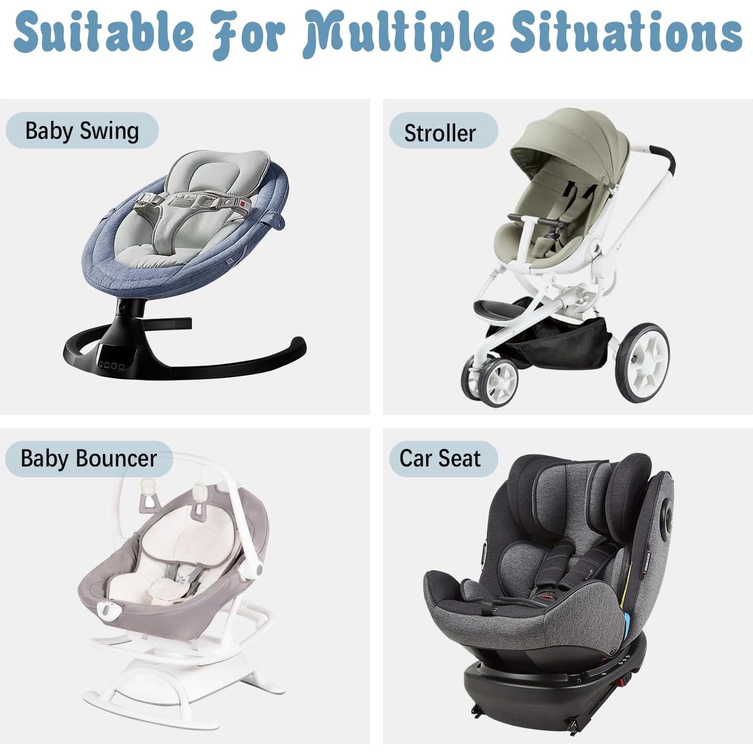 Inserto para Asiento de Auto KAKIBLIN Gris 3 en 1 para Bebés