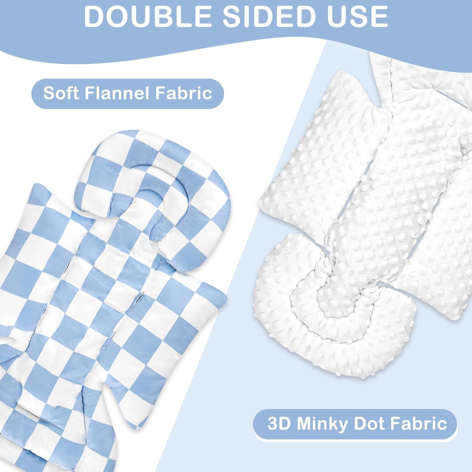 Inserto para Asiento de Auto Infantil DILIMI Cuadrícula Azul