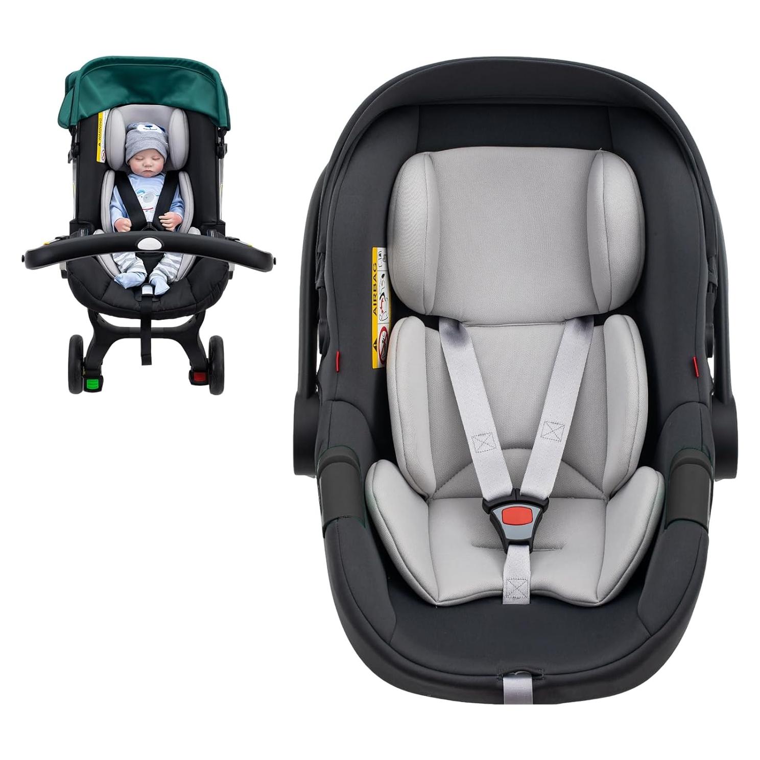 Inserto para Bebés KENKYO Gris, Soporte Acolchado Universal