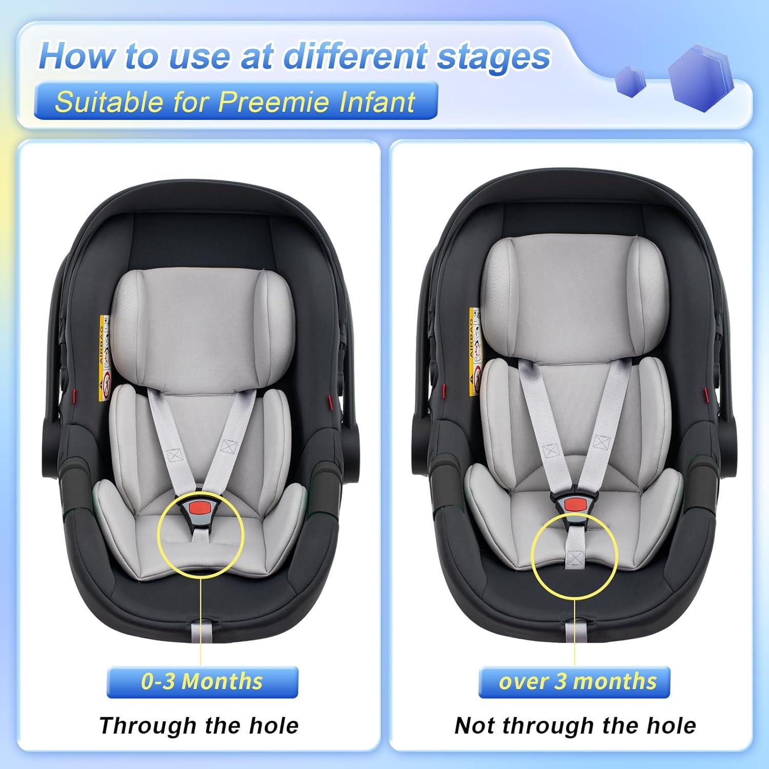 Inserto para Bebés KENKYO Gris, Soporte Acolchado Universal