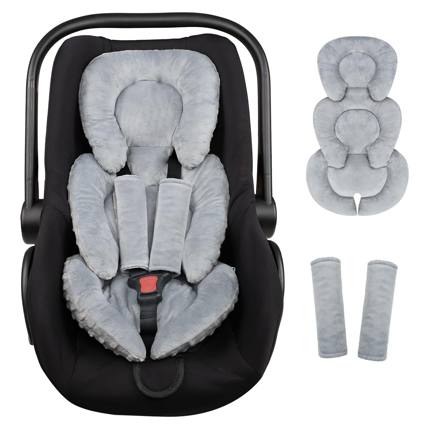 Inserto para Asiento de Auto Bebé GFU Gris 57x33 cm Acolchado