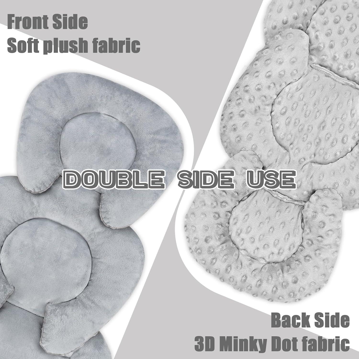 Inserto para Asiento de Auto Bebé GFU Gris 57x33 cm Acolchado