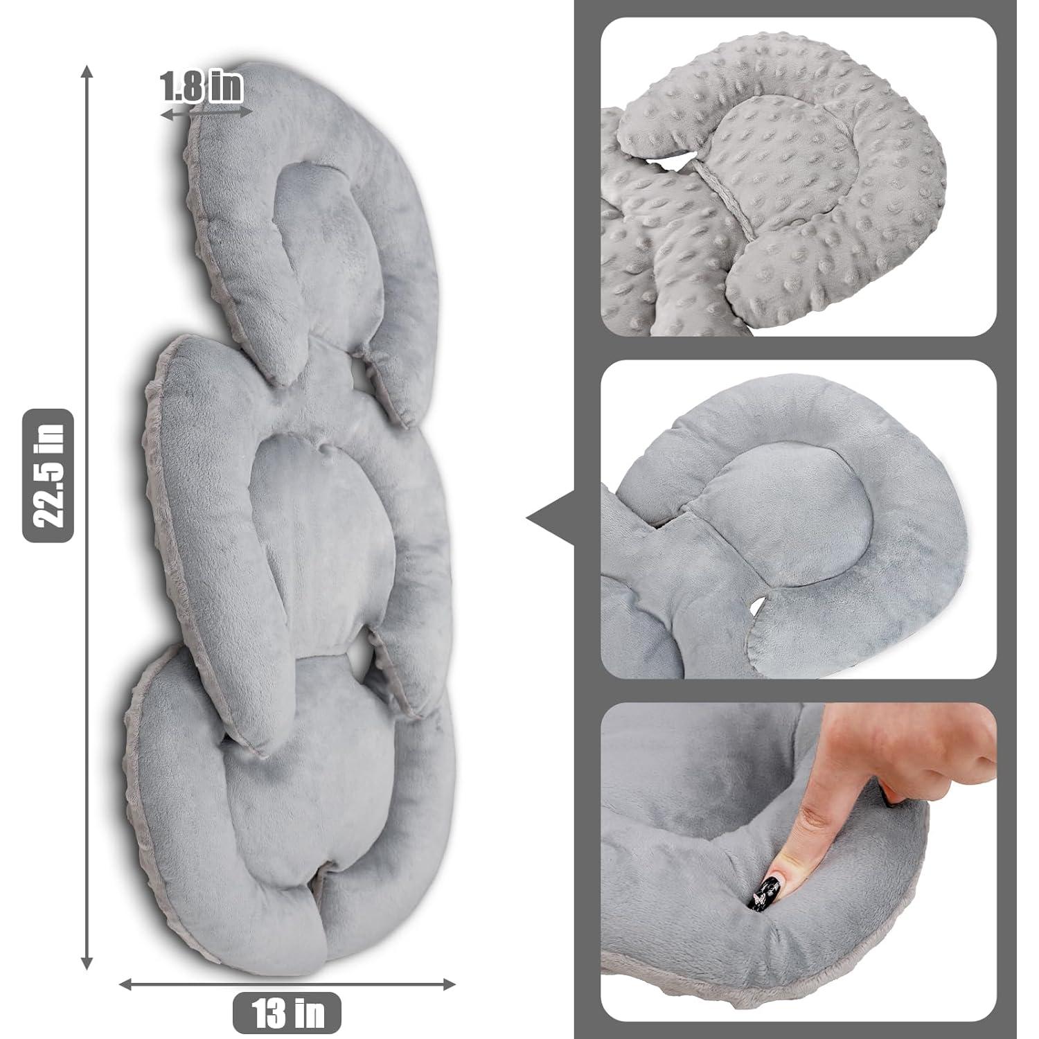 Inserto para Asiento de Auto Bebé GFU Gris 57x33 cm Acolchado