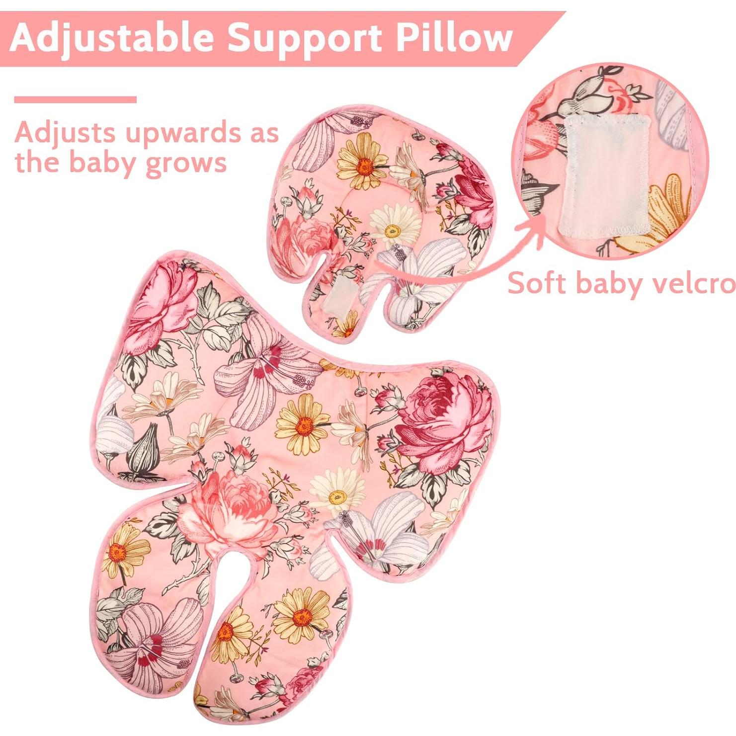 Cojín de Soporte para Cabeza y Cuerpo HNHUAMING Rosa 2 en 1