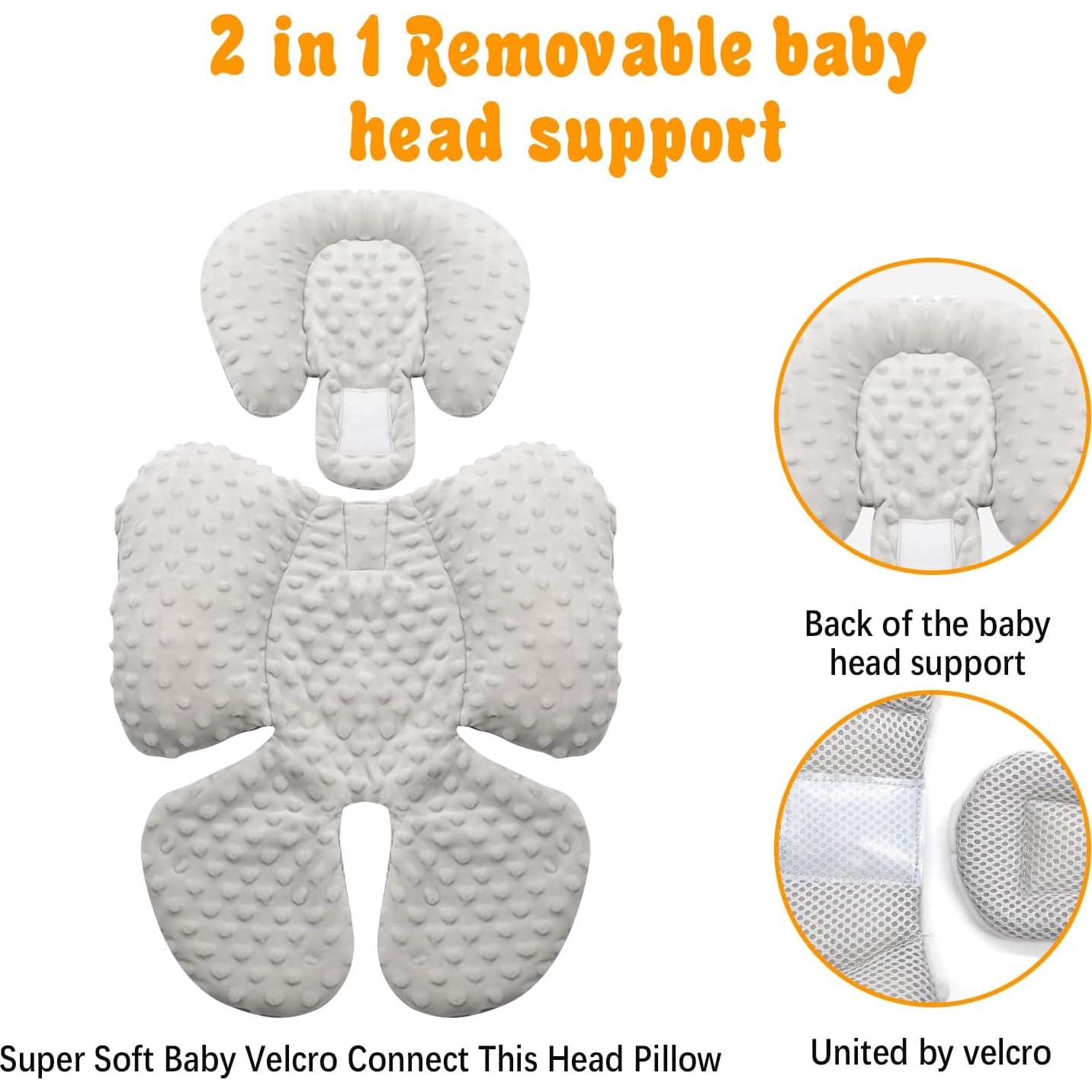 Inserto para Asiento de Auto KAKIBLIN Gris 2 en 1 para Bebés