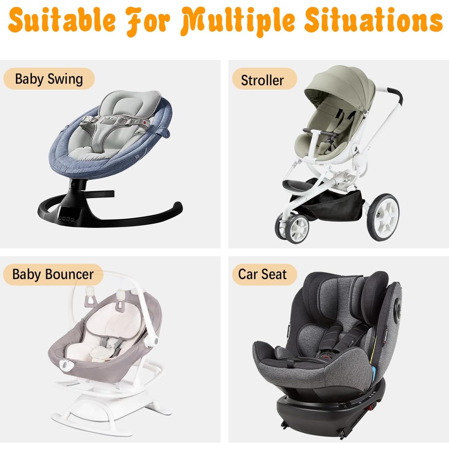 Inserto para Asiento de Auto KAKIBLIN Gris 2 en 1 para Bebés