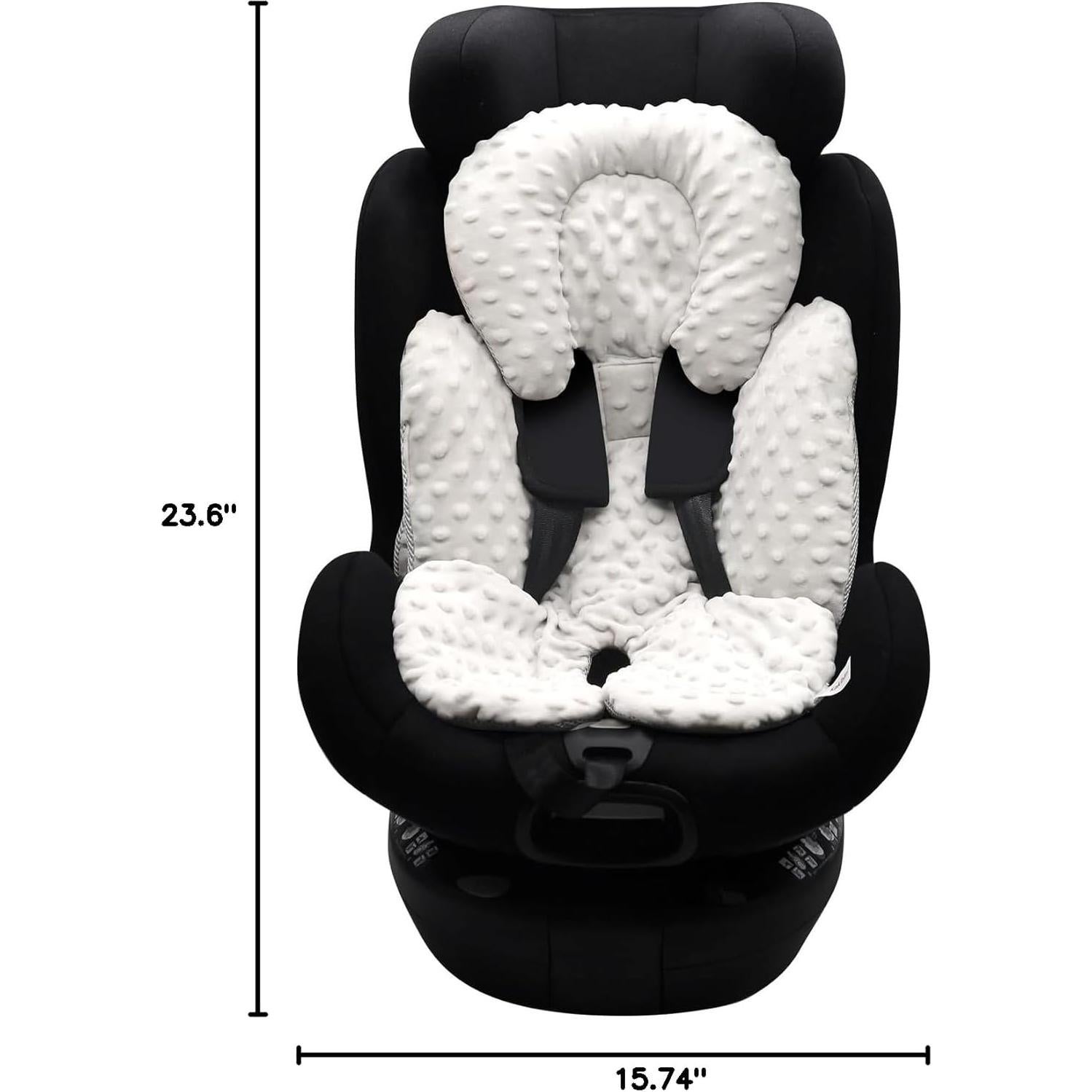 Inserto para Asiento de Auto KAKIBLIN Gris 2 en 1 para Bebés