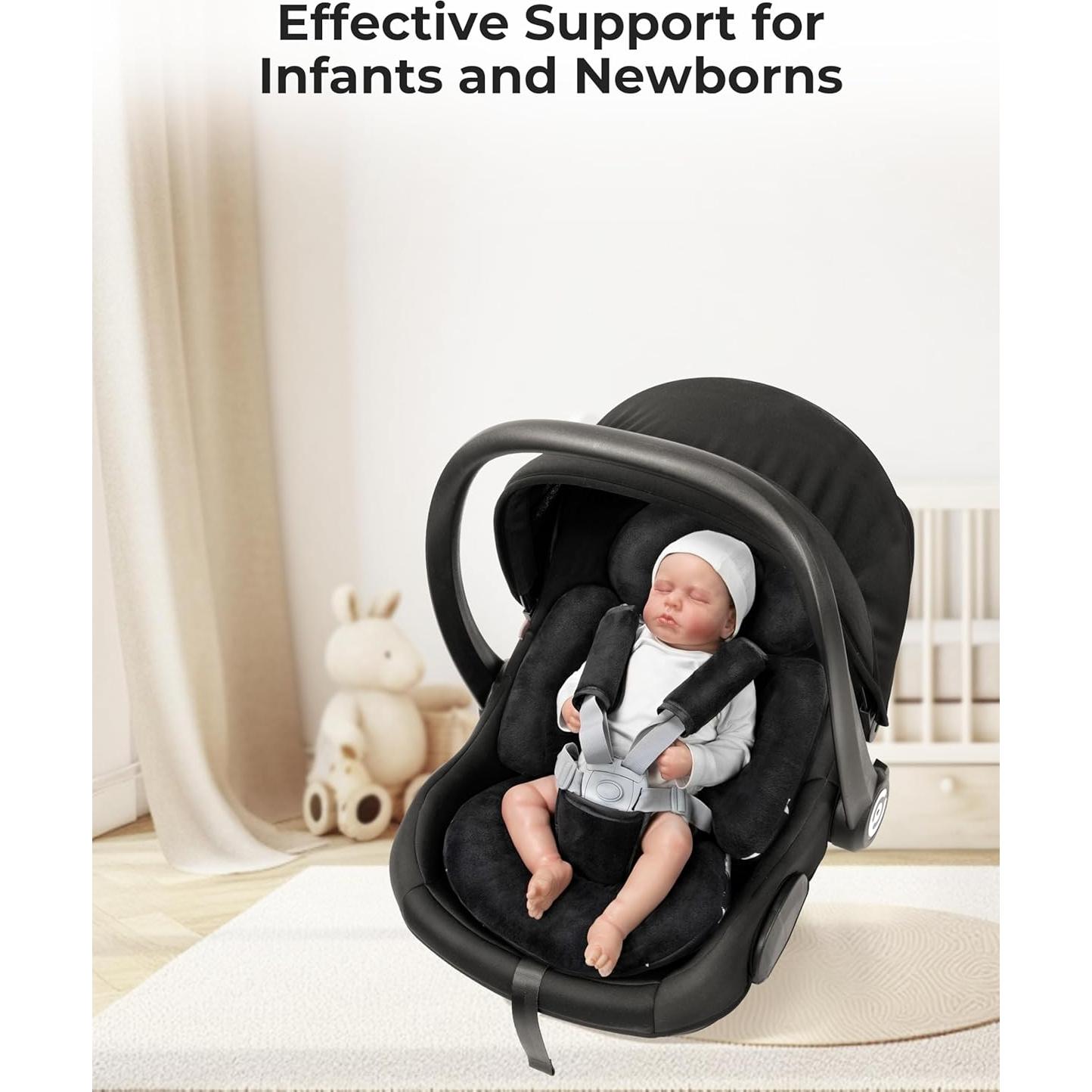 Inserto Reversible para Asiento de Auto Bebé TinlyFinly - Negro