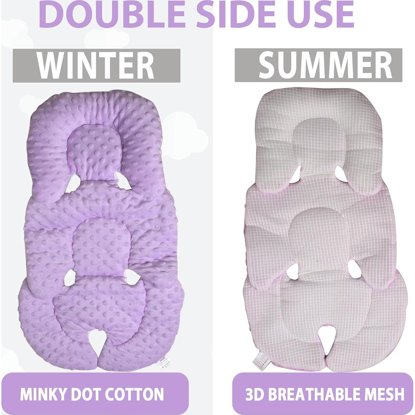 Cojín Reversible para Asiento de Auto Bebés Boryokun - Soporte Completo