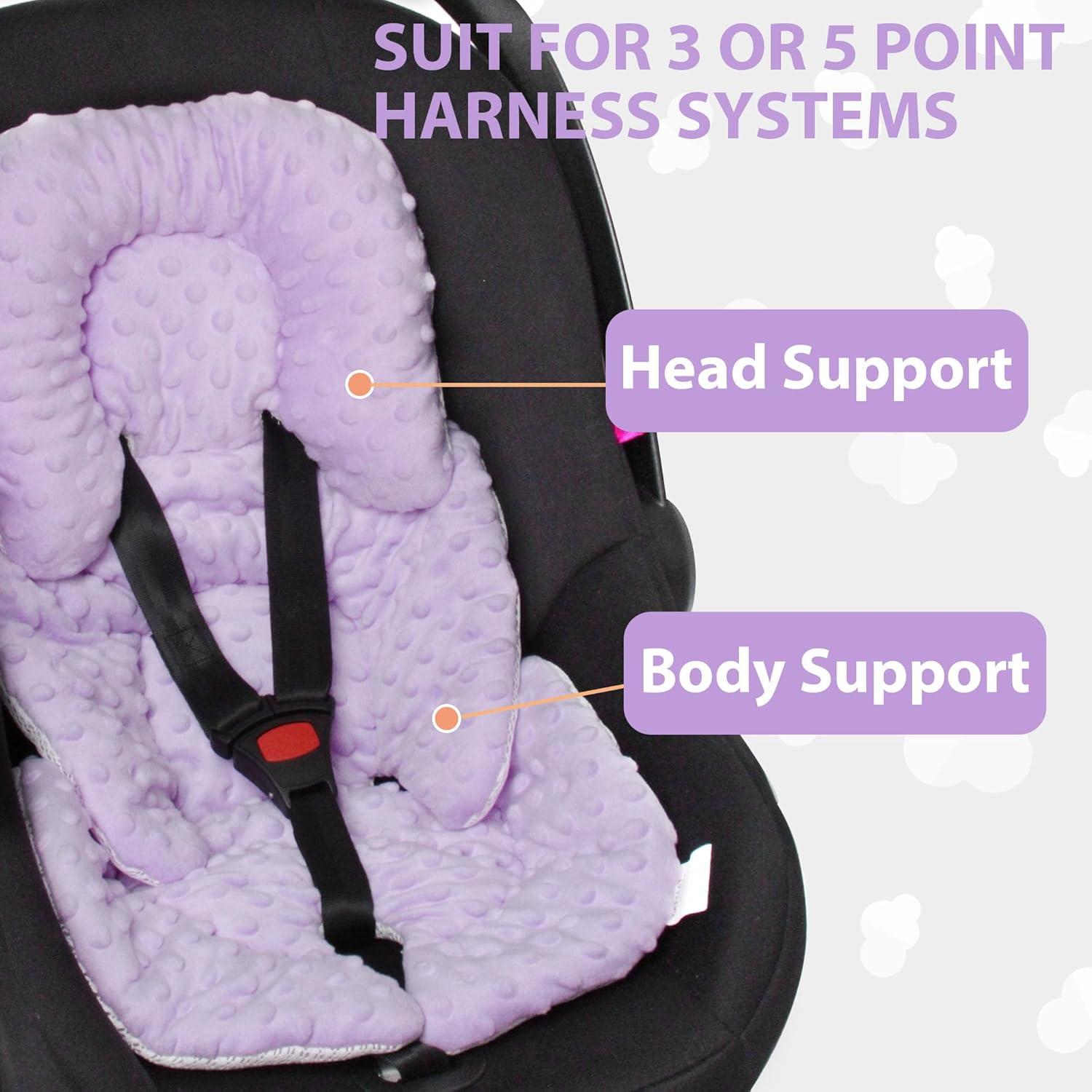 Cojín Reversible para Asiento de Auto Bebés Boryokun - Soporte Completo