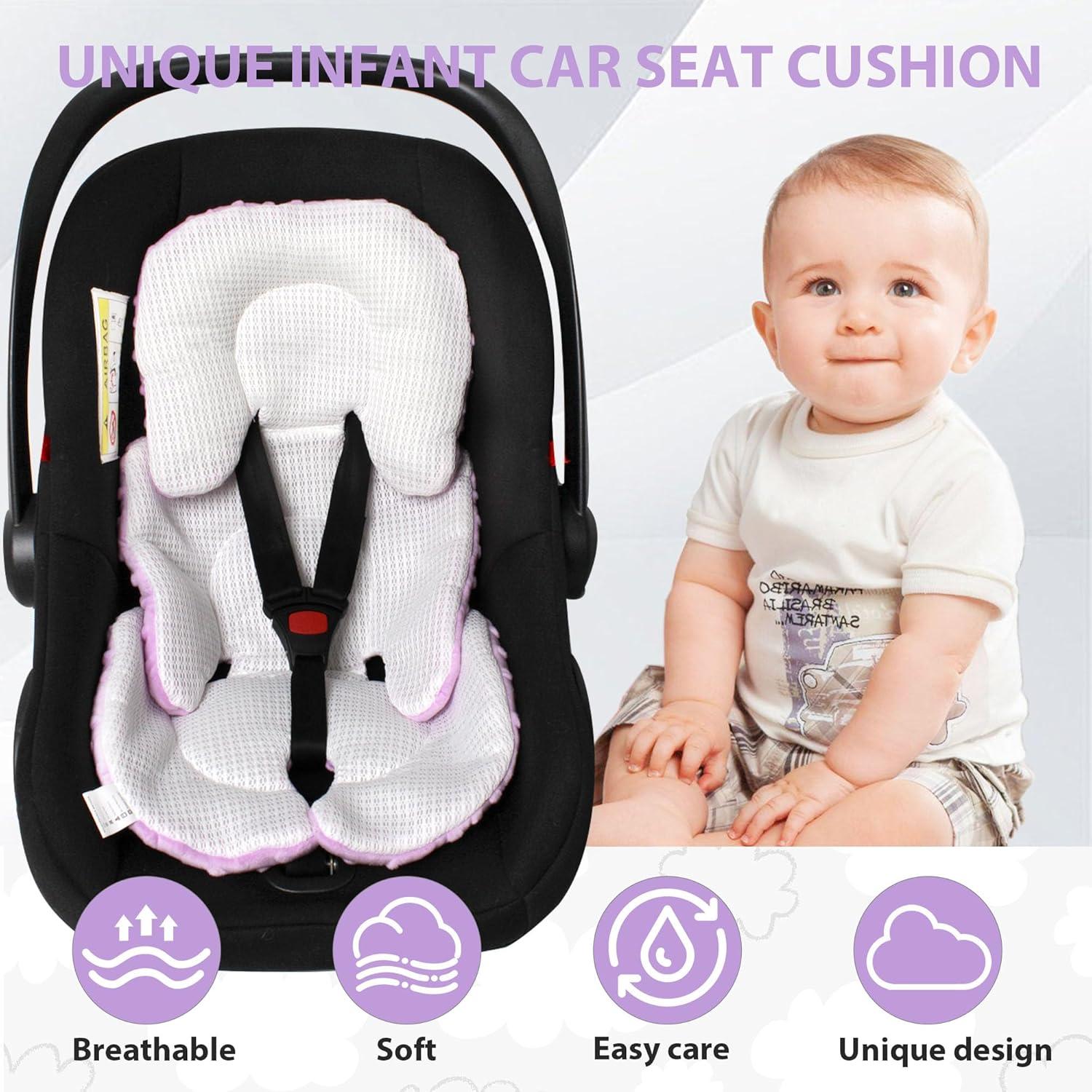 Cojín Reversible para Asiento de Auto Bebés Boryokun - Soporte Completo