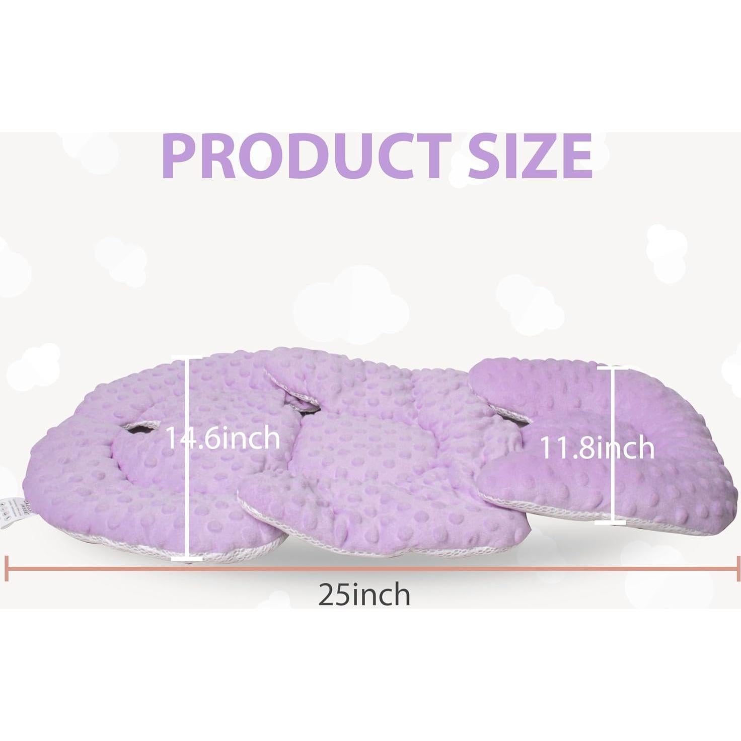 Cojín Reversible para Asiento de Auto Bebés Boryokun - Soporte Completo