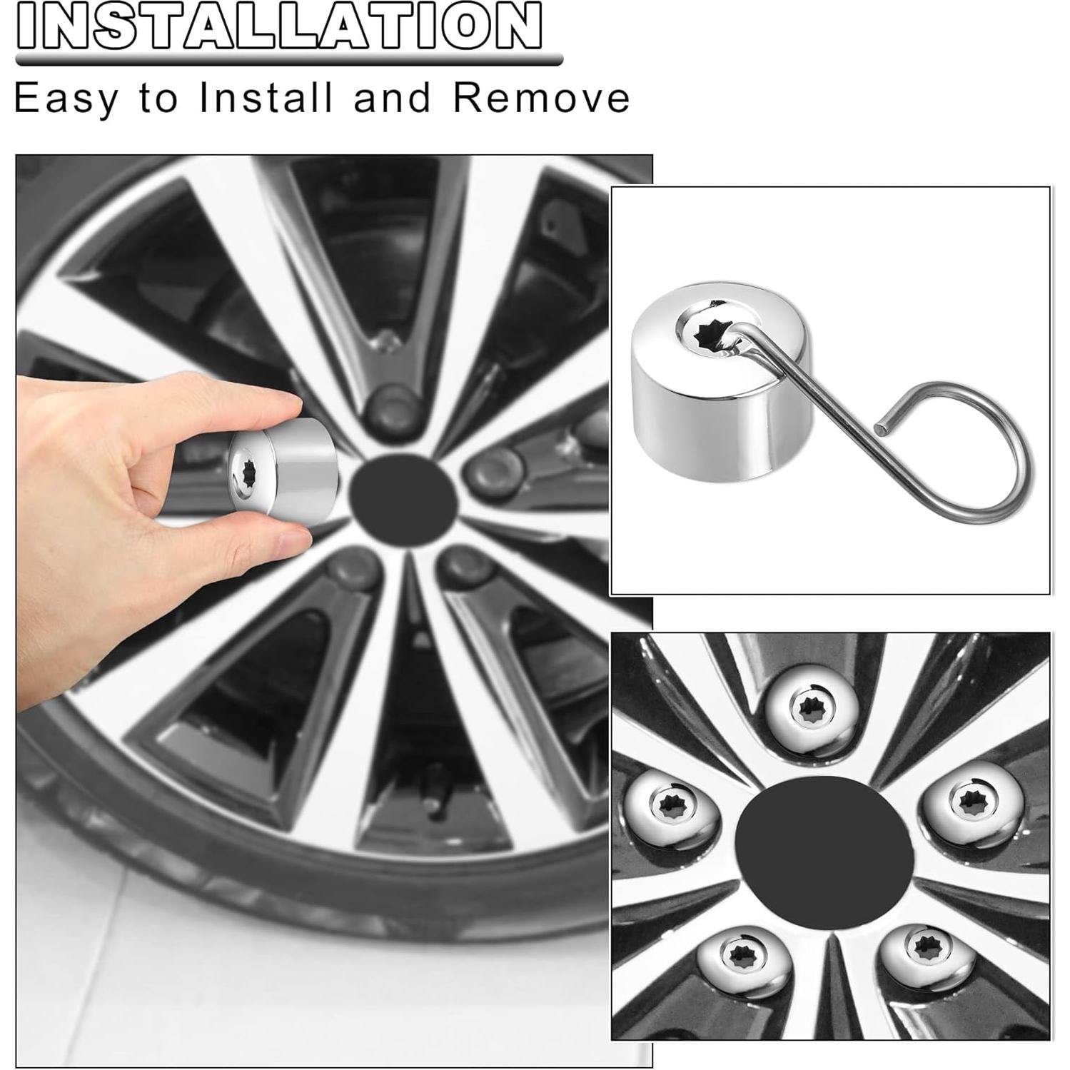 Cubiertas de Tuerca de Rueda X AUTOHAUX 20pcs para Volkswagen