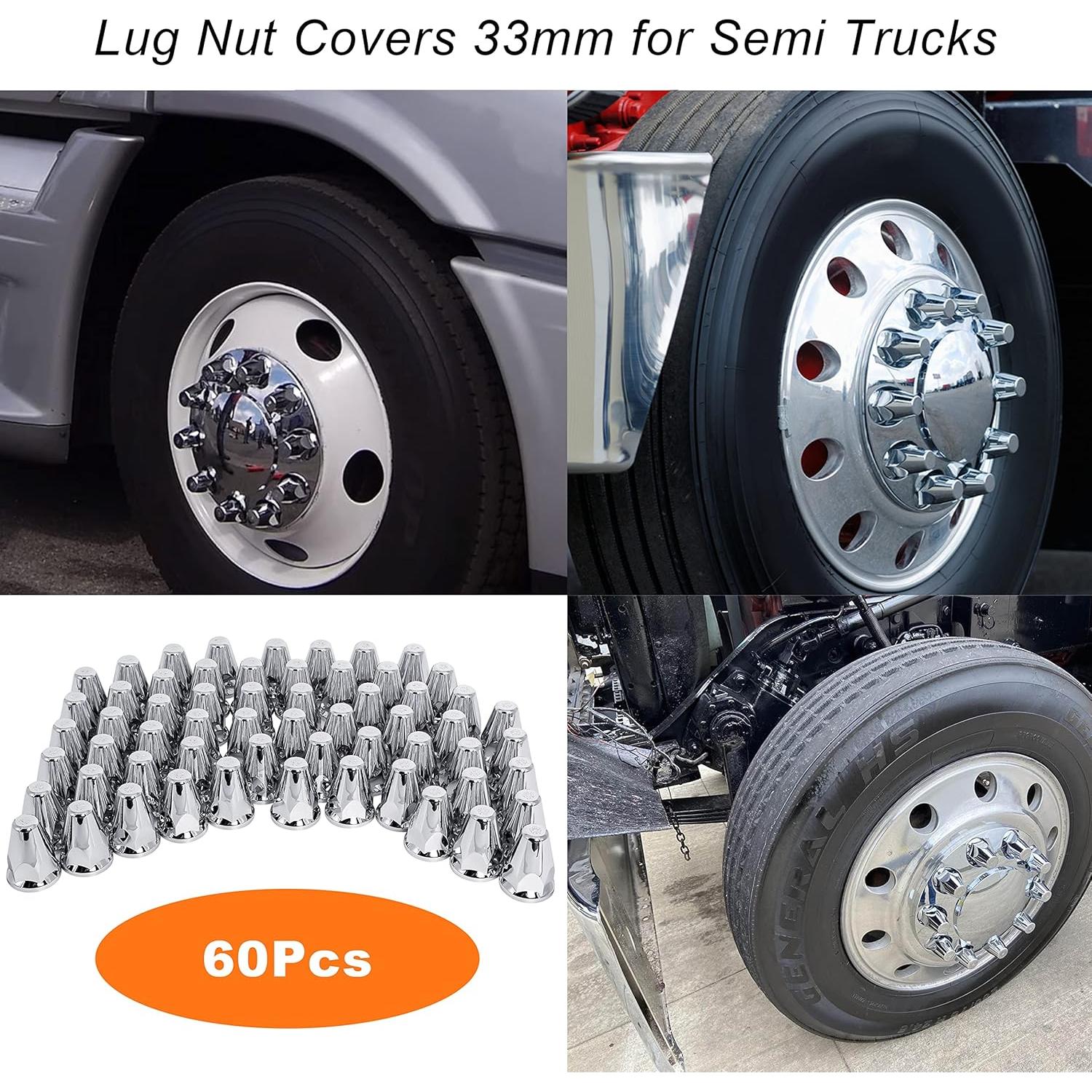 Cubiertas de Tuercas Wadoy 33mm x 6.67cm - Paquete de 60