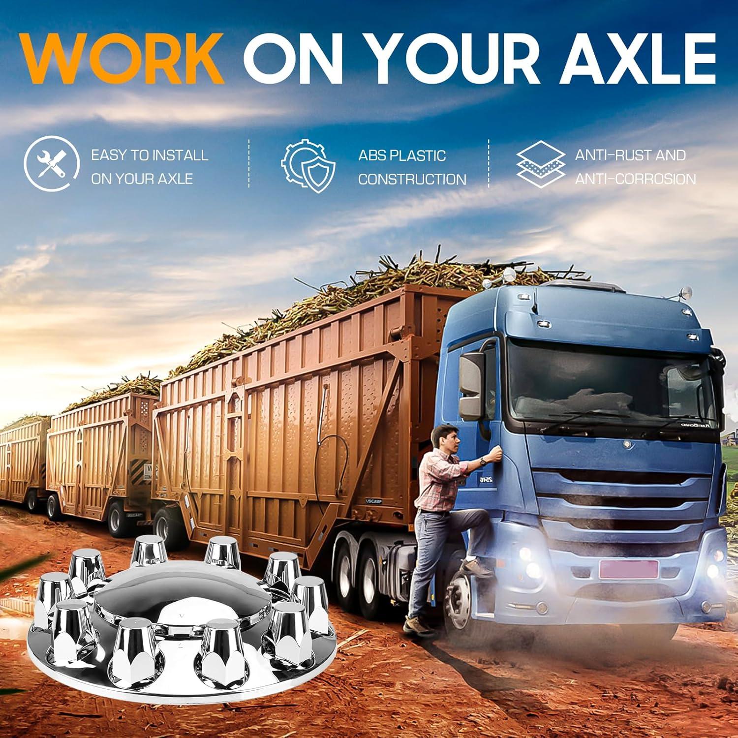 Kit Cubiertas de Eje SEHNSUCHT 33mm para Ruedas de Camión