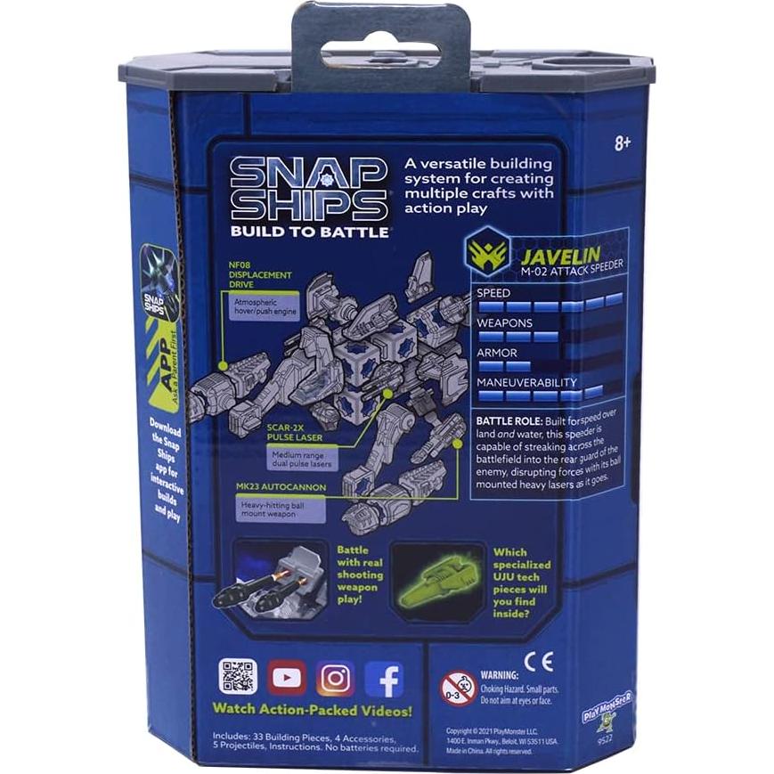 Snap Ships Javelin M-02 Velocista de Ataque - Construcción Modular