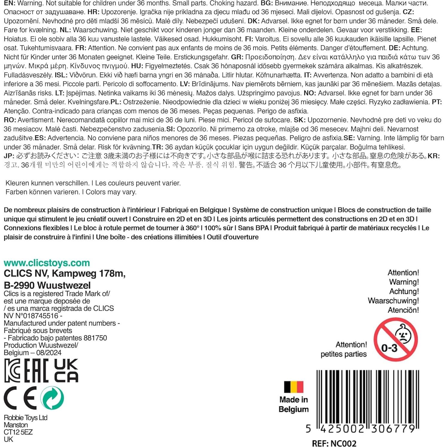 Nano Clics 250 Piezas - Juguetes de Construcción Creativos