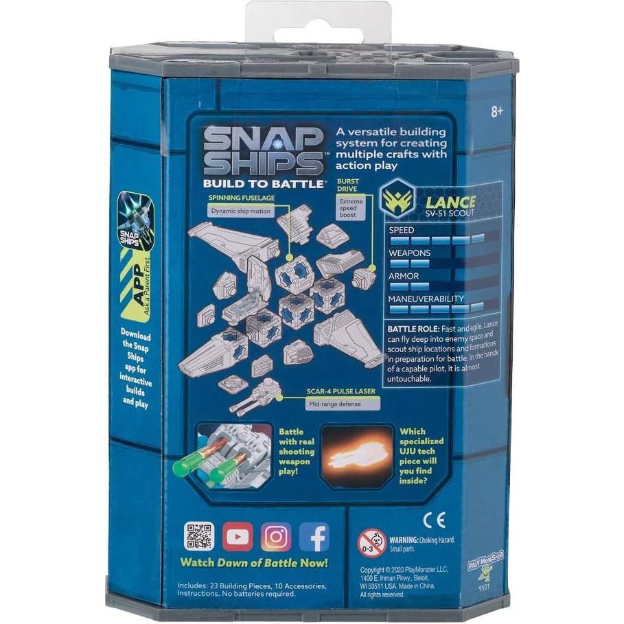 Lance SV-51 Scout - Juguete de Construcción PlayMonster 23 Piezas