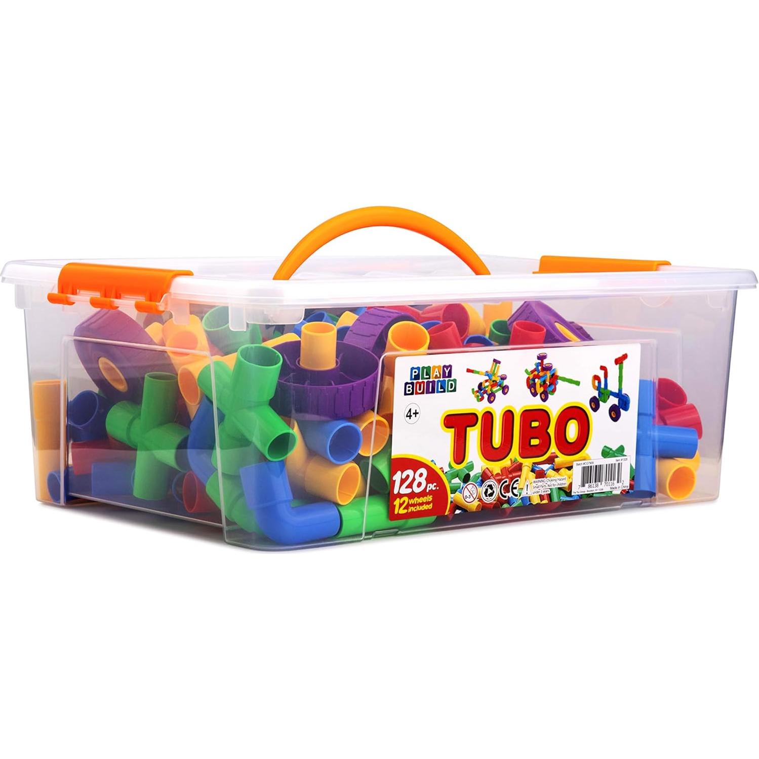 Juguete de Construcción PlayBuild 128 Piezas para Niños 3+