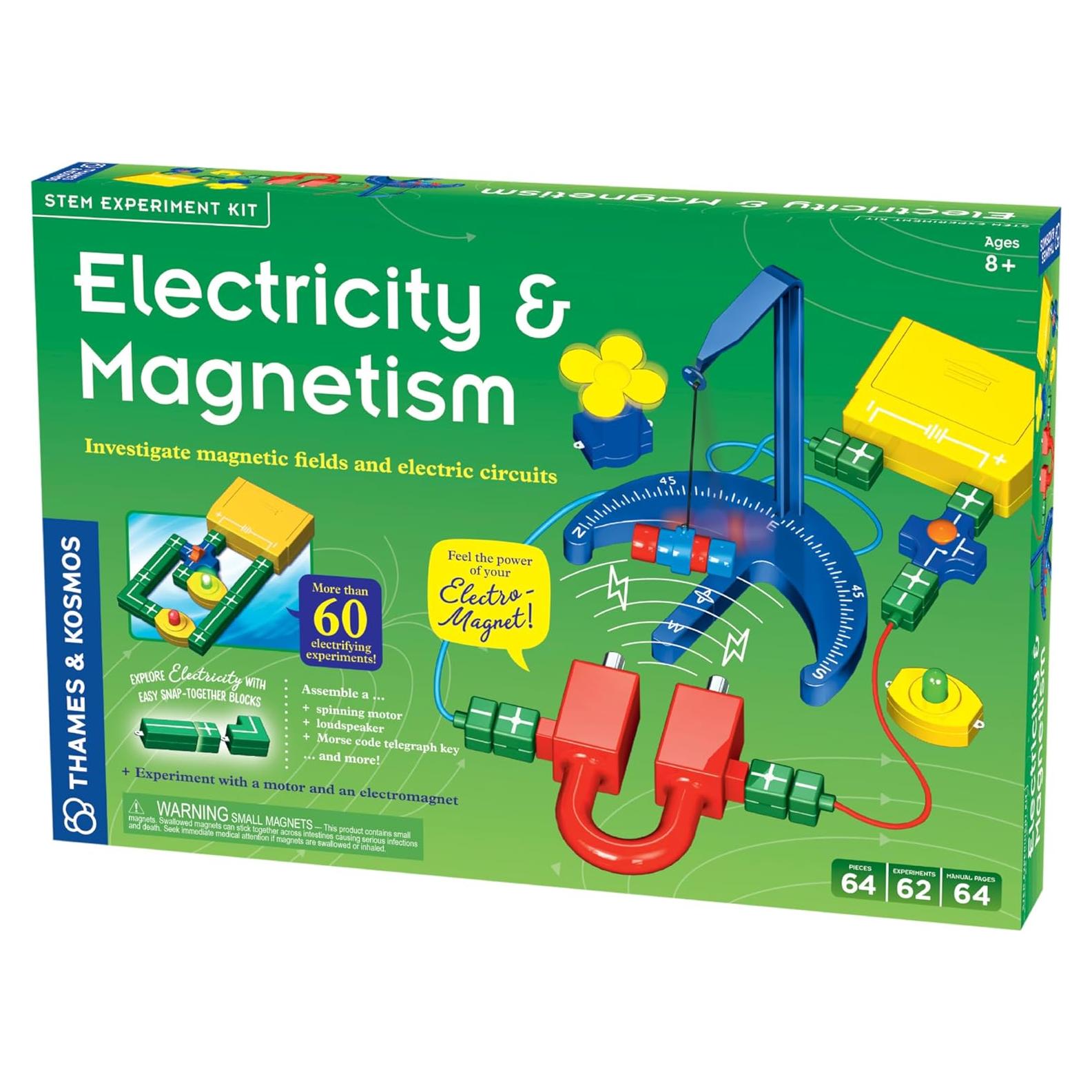 Kit de Ciencia Thames & Kosmos Electricidad y Magnetismo 62 Experimentos