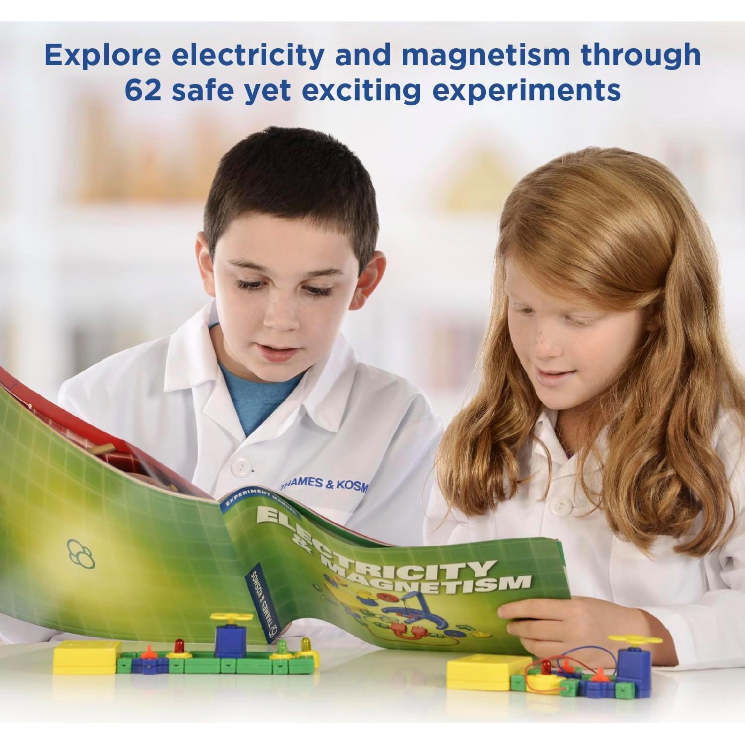 Kit de Ciencia Thames & Kosmos Electricidad y Magnetismo 62 Experimentos