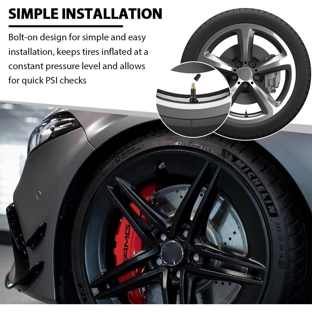 Juego de 4 Válvulas de Neumático TPMS 20008 ZNDAW