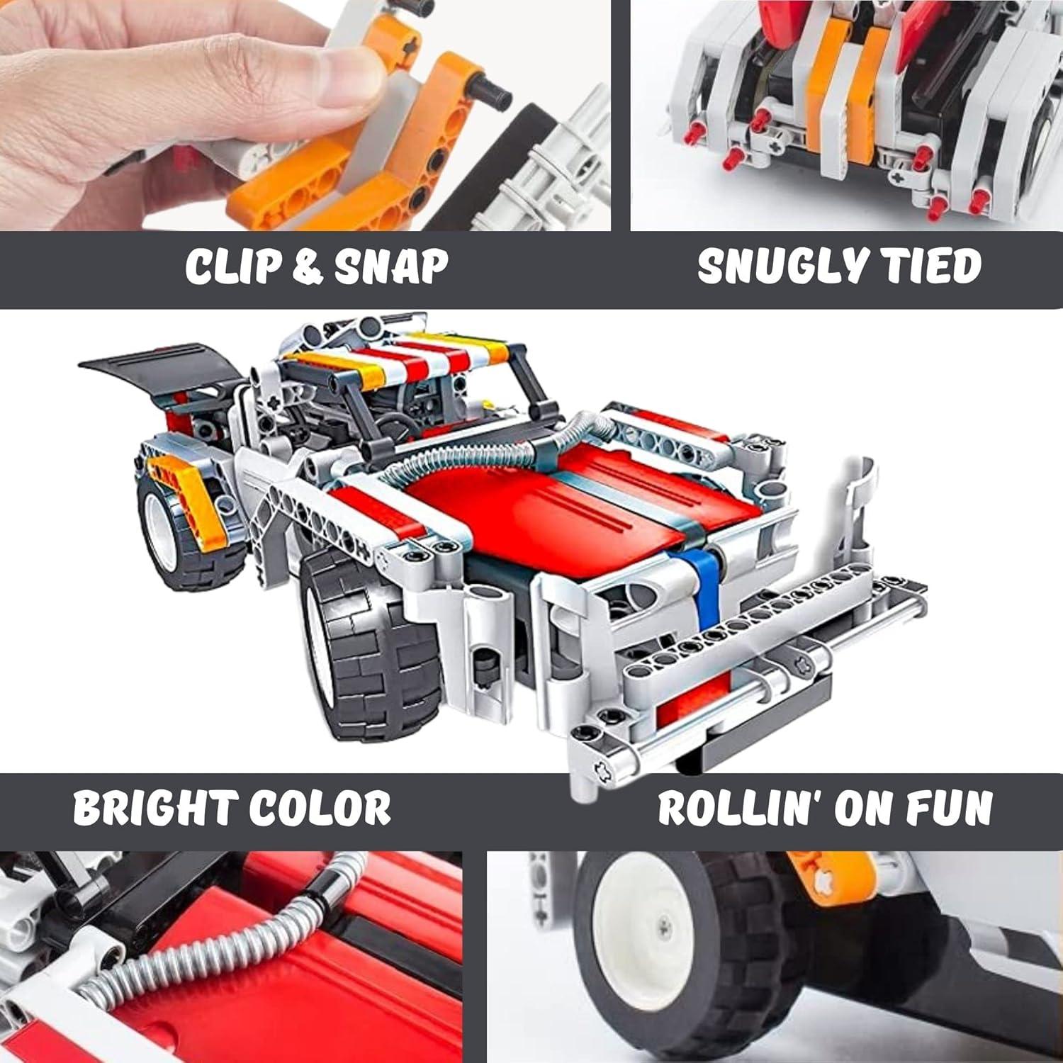 Juego de Construcción Coche RC Kididdo 326 Piezas 2 en 1