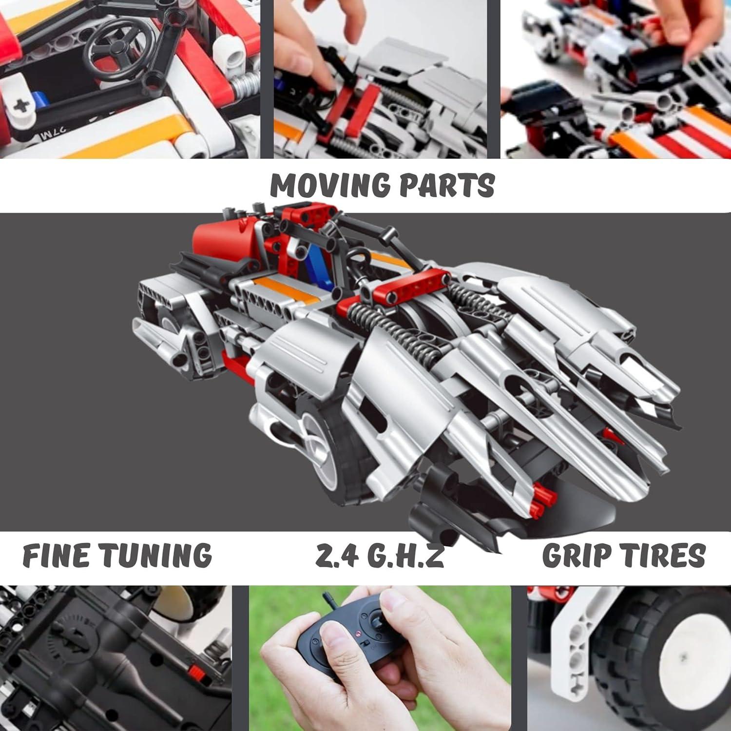 Juego de Construcción Coche RC Kididdo 326 Piezas 2 en 1