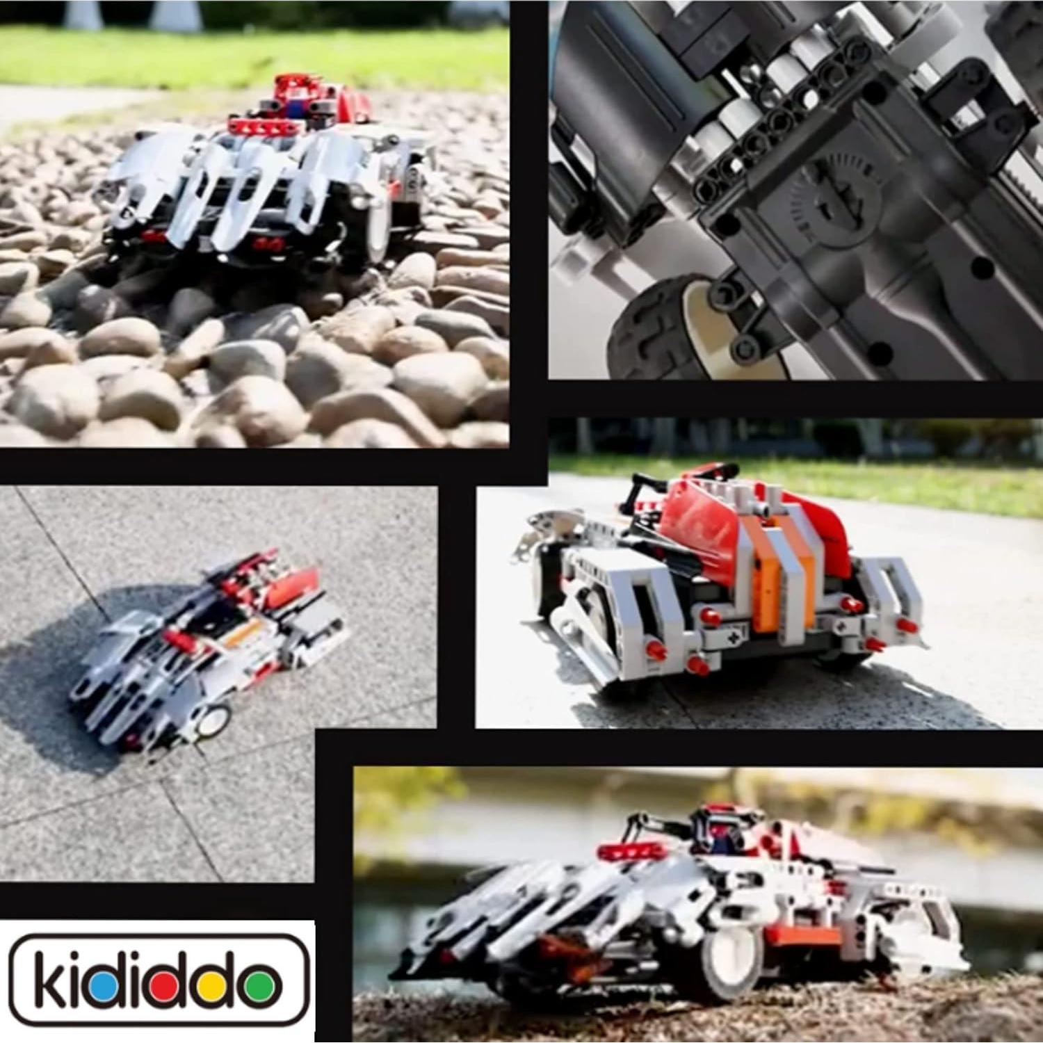 Juego de Construcción Coche RC Kididdo 326 Piezas 2 en 1