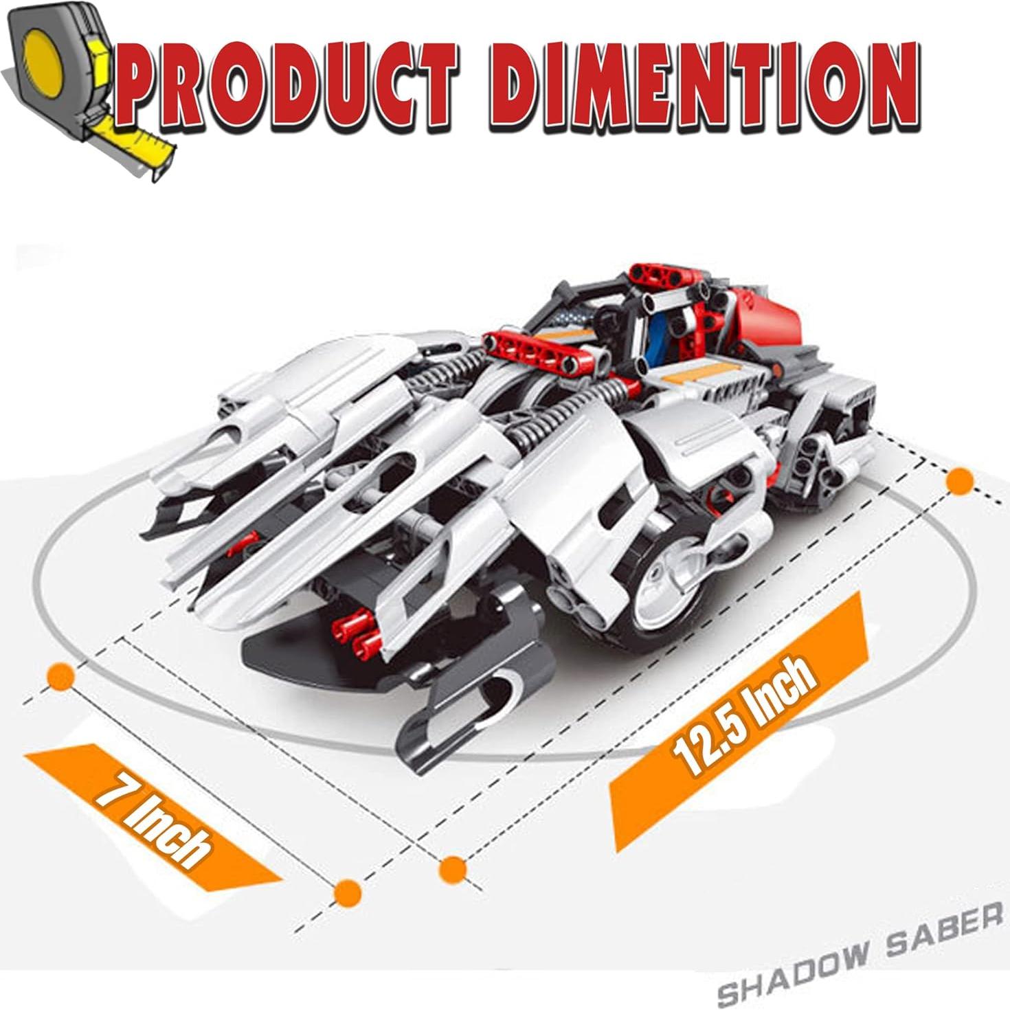 Juego de Construcción Coche RC Kididdo 326 Piezas 2 en 1