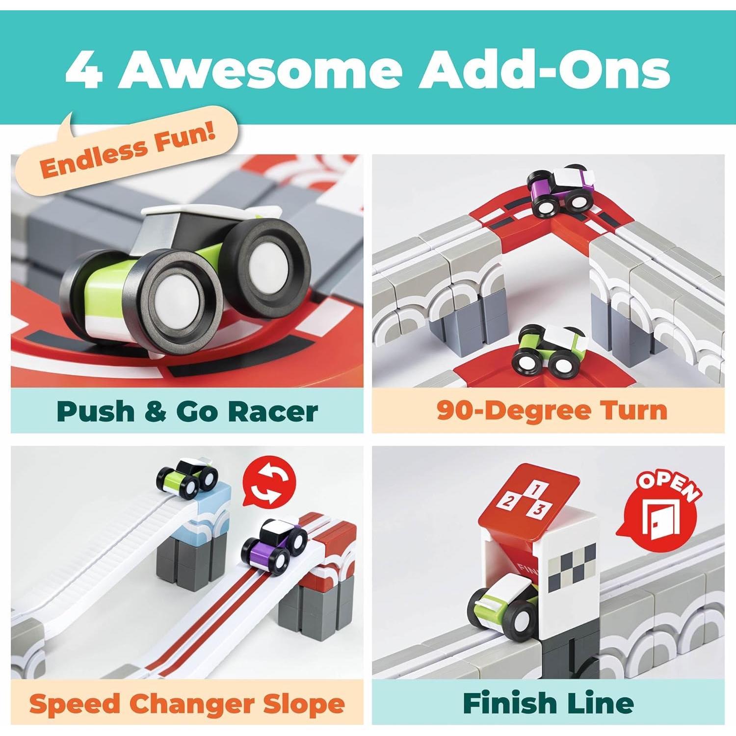 Bloques Magnéticos QBI Campeones de Velocidad 36PCS