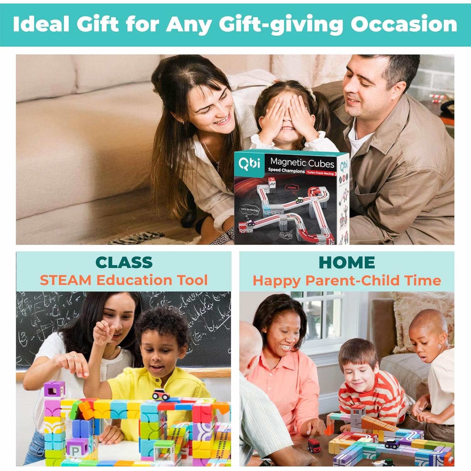 Bloques Magnéticos QBI Campeones de Velocidad 36PCS