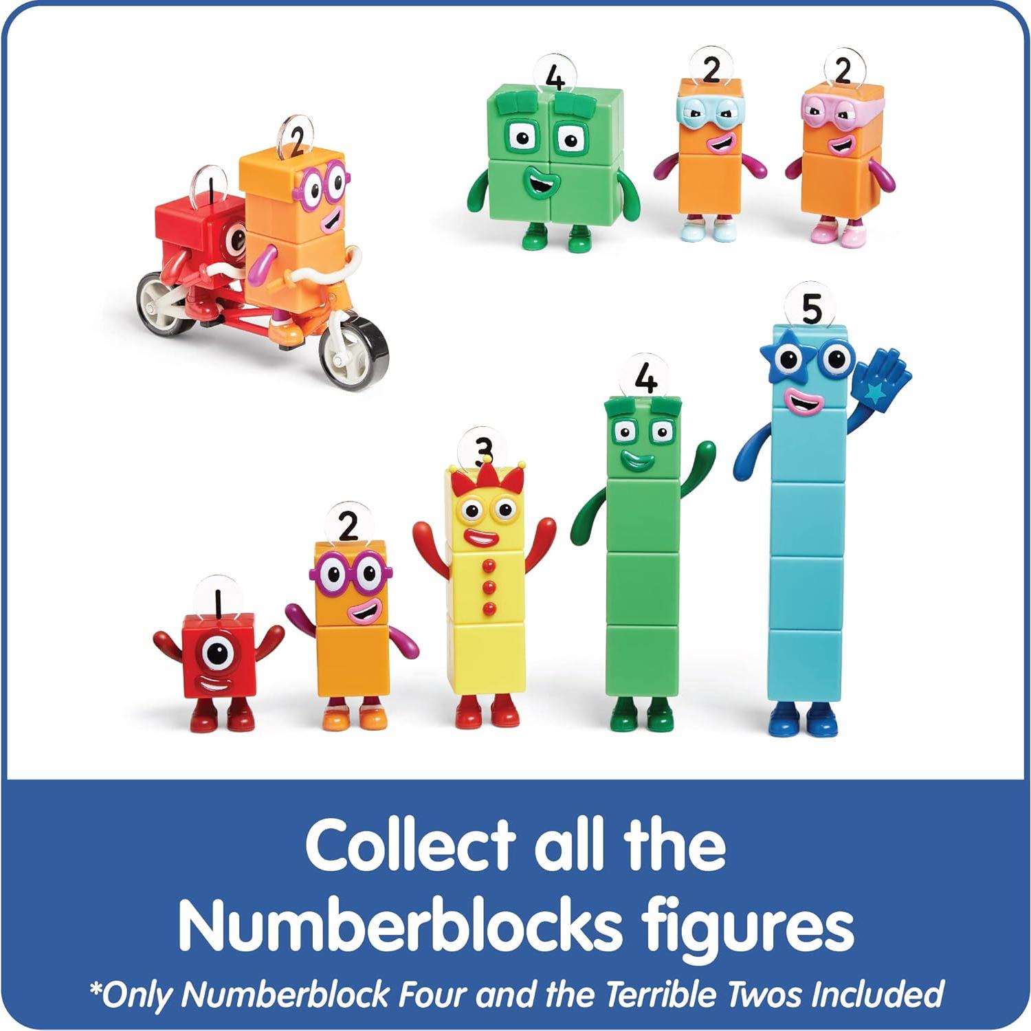 Figuras de Juguete Coleccionables Numberblocks Cuatro y Dos