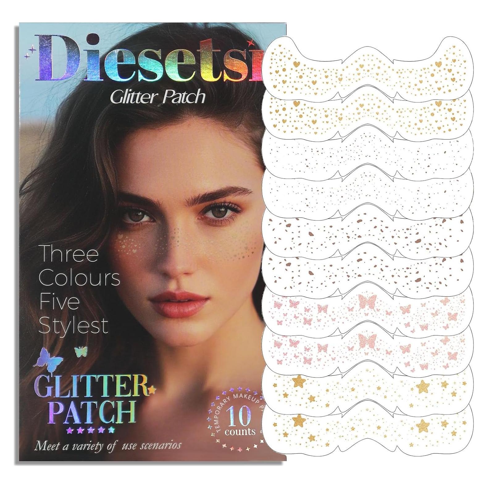 Tatuajes Temporales de Pecas Brillantes Diesetsr - 10 Piezas