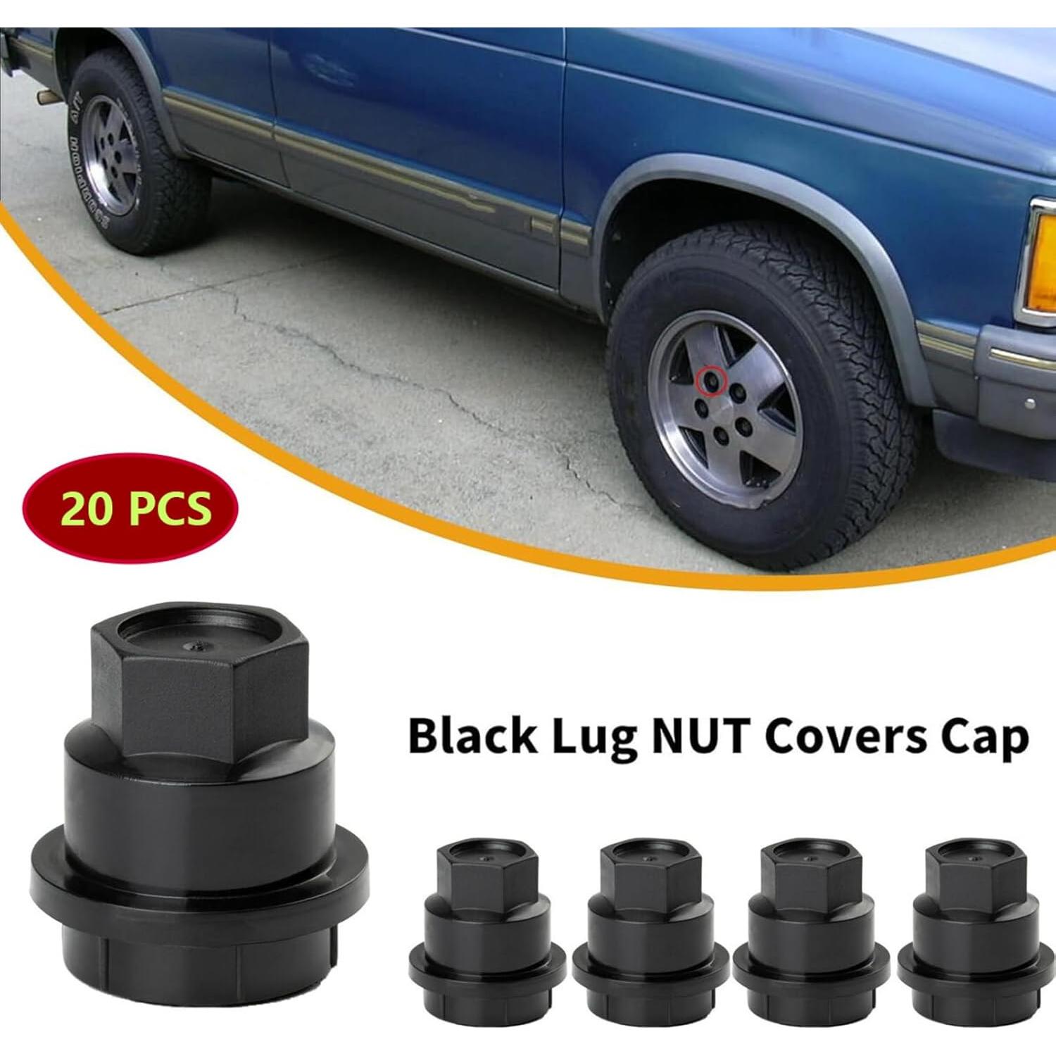 20 Tapas de Cubierta de Tuerca de Llantas WESEAGO para Chevrolet S10