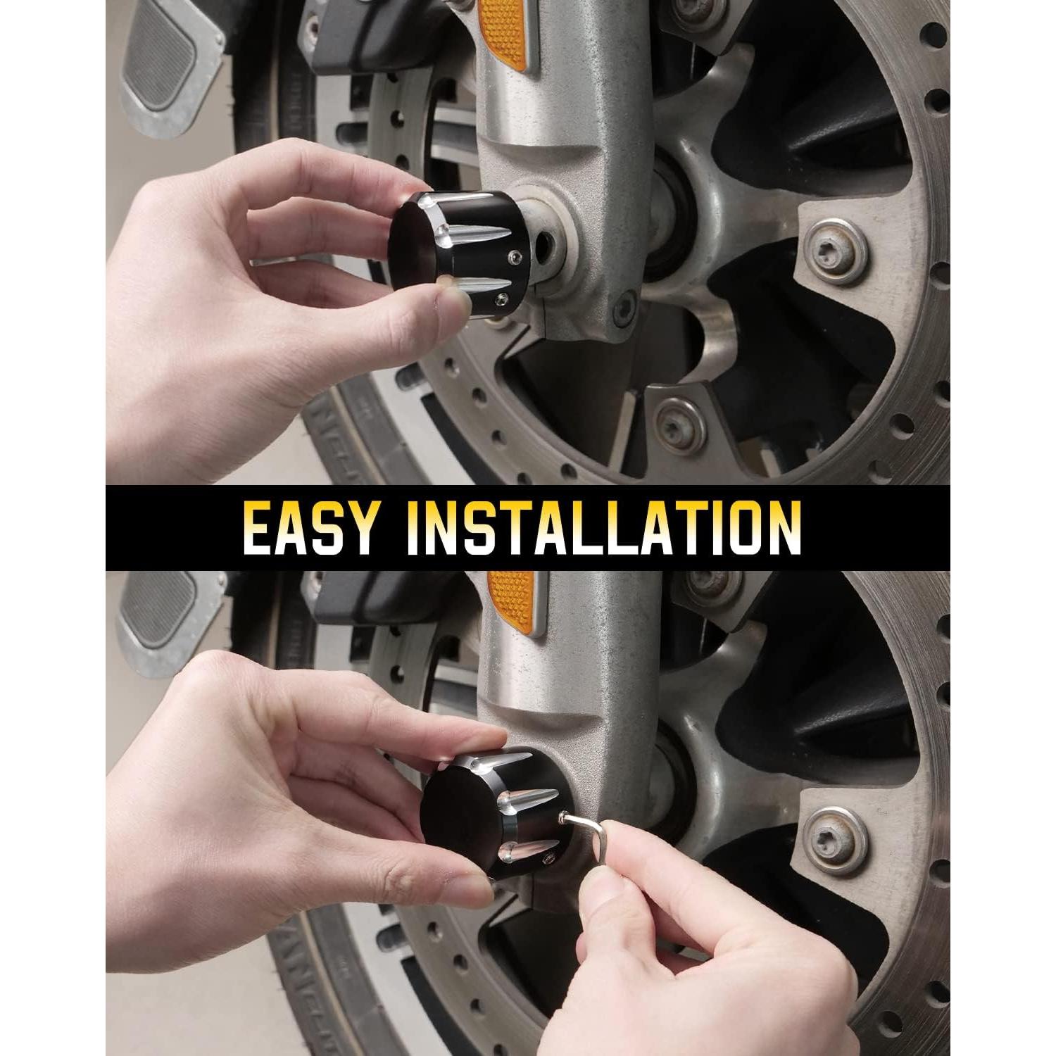 Cubierta de Tuerca del Eje Delantero ANONEMOTO para Harley 2002-2024